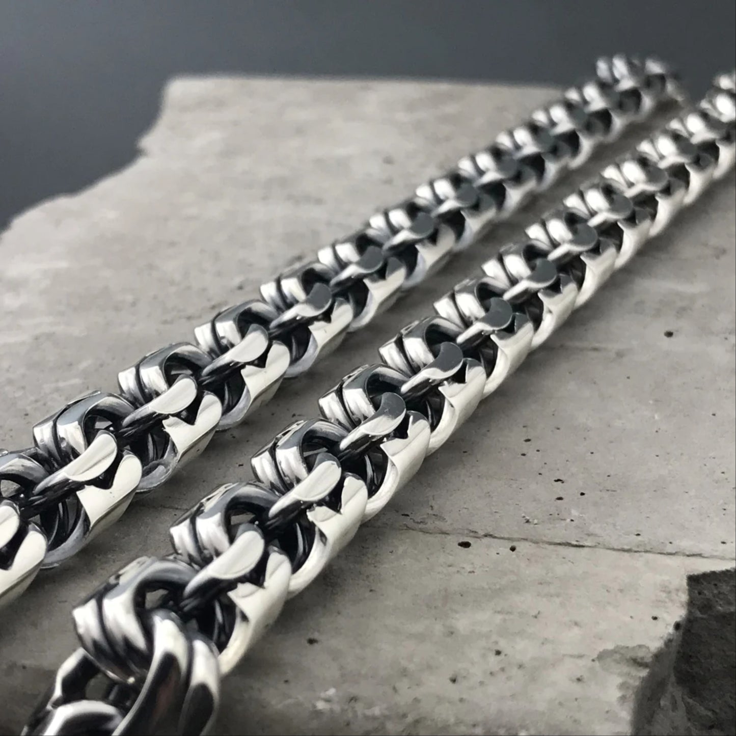 Mexican Garibaldi Link Mens Chain Necklace