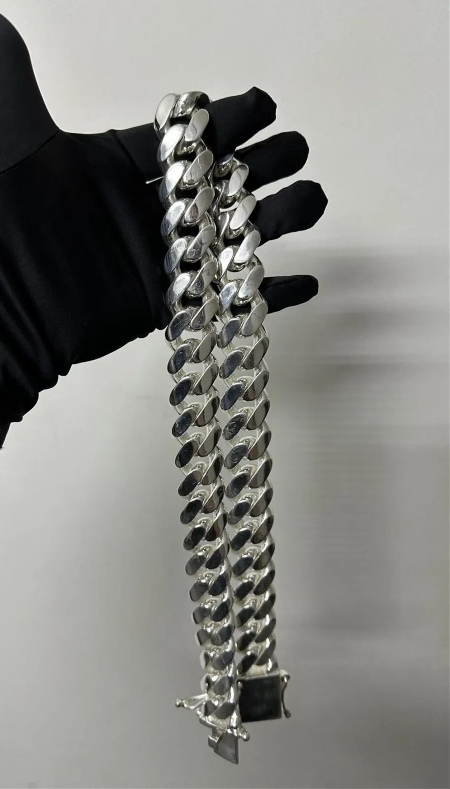 Miami Cuban Curb Link Chain Necklace 36oz - 925 Silver 1kg Necklace