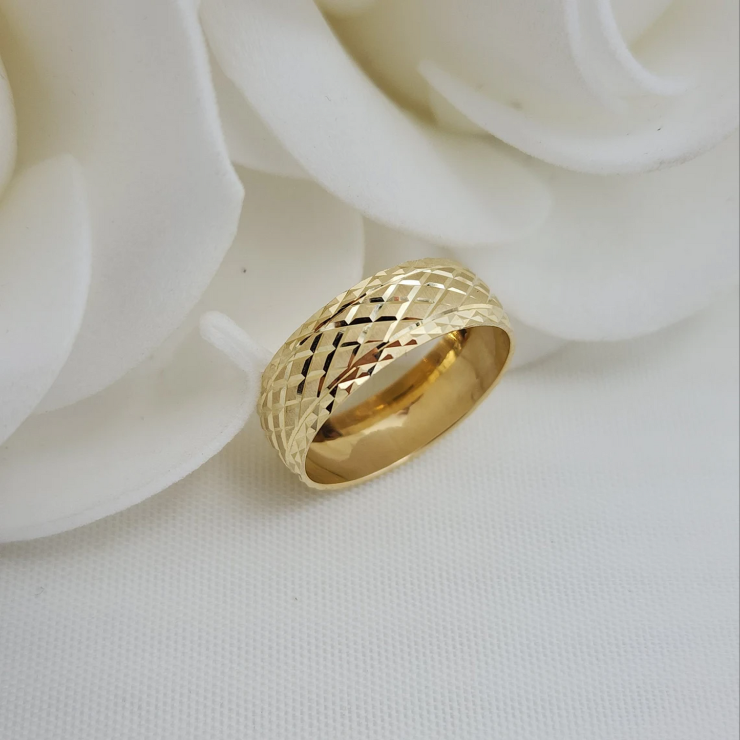 14k gold solid ring band mens