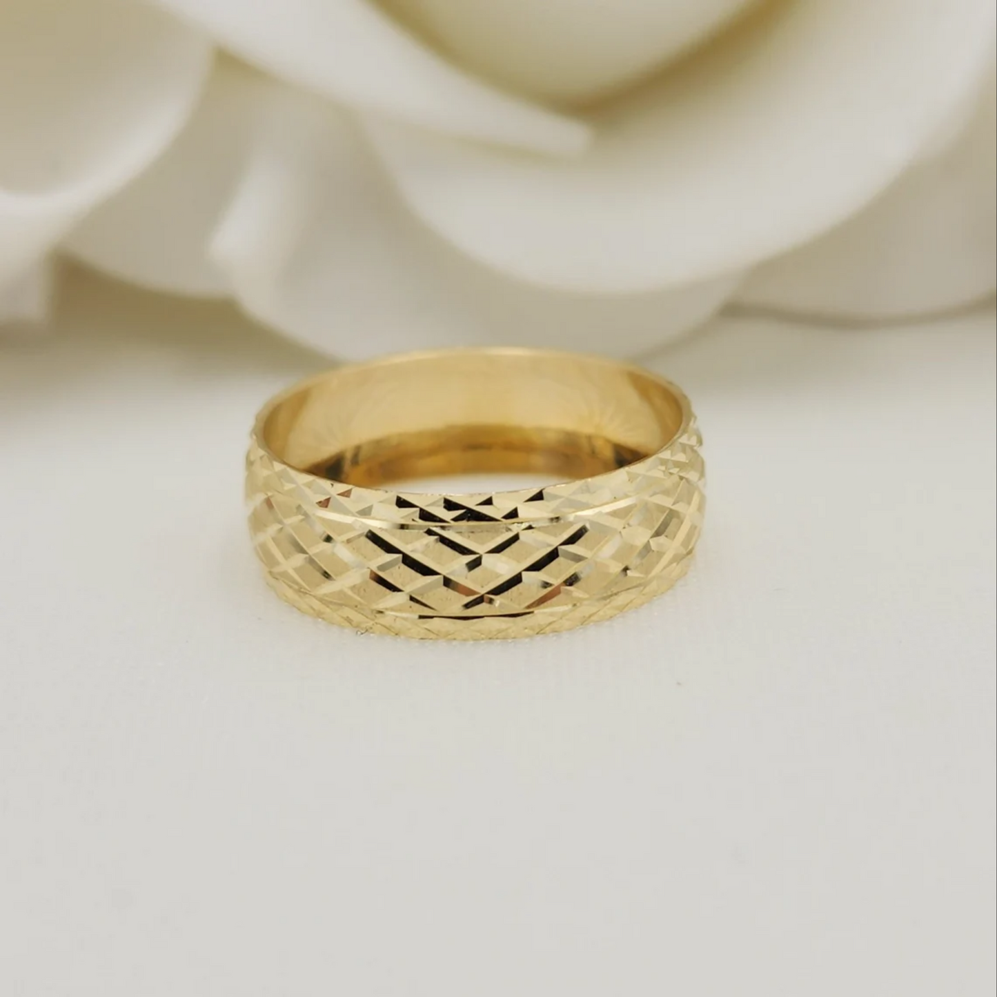 14k gold solid ring band mens