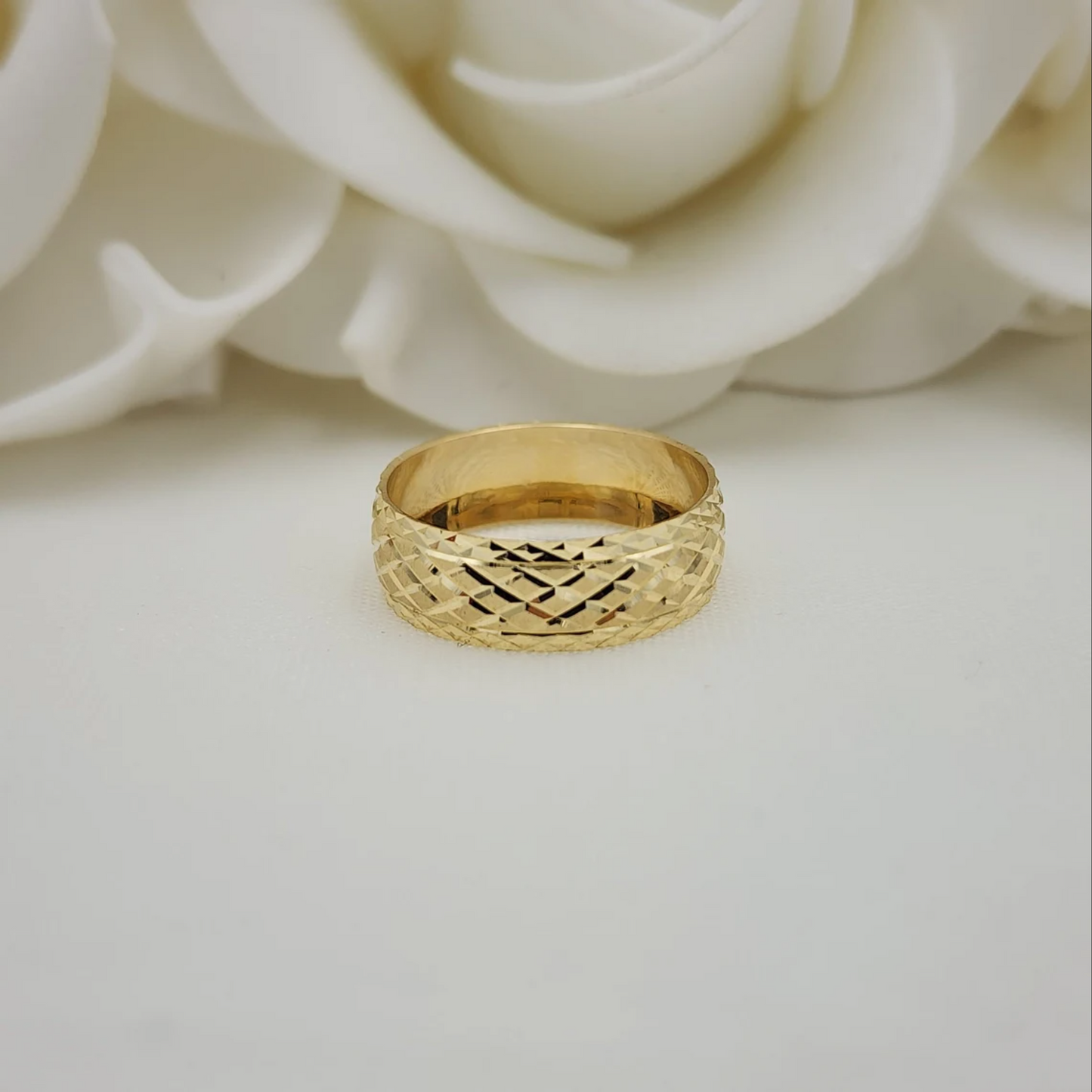 14k gold solid ring band mens