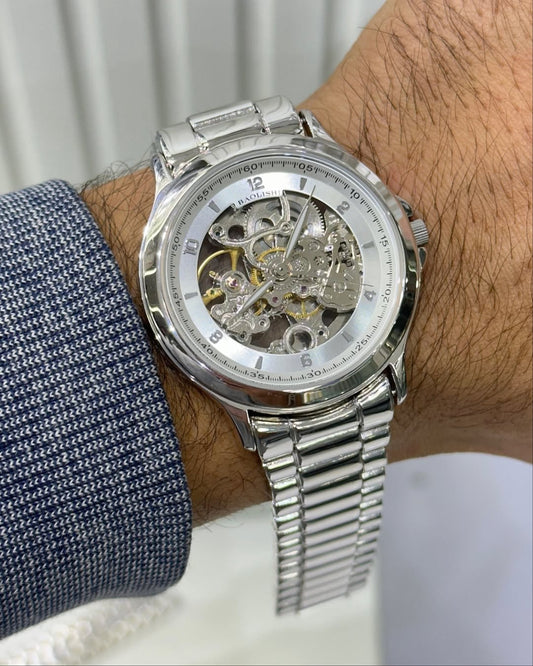Men's Silver Watch - 925 Silver Automatic Watch