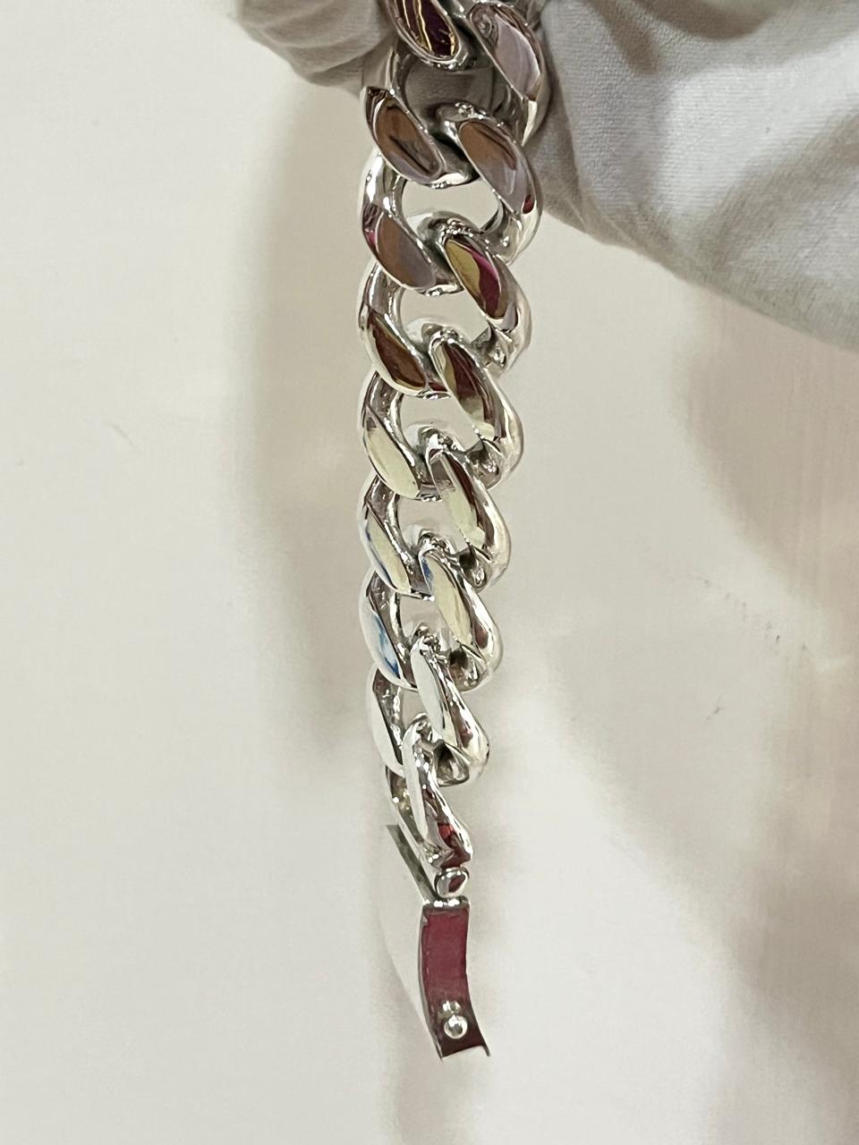925 Sterling Silver Cuban Link Bracelet X 25mm