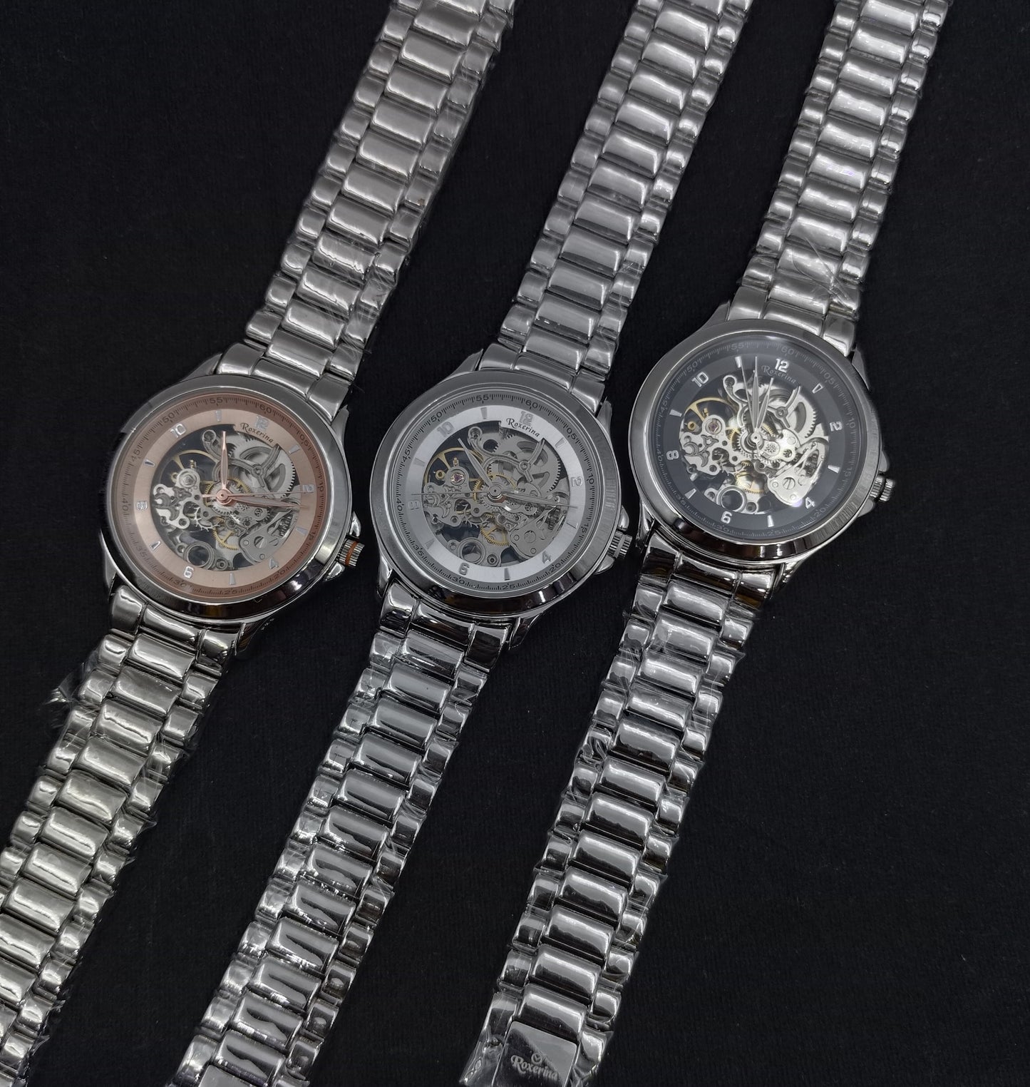Mens 925 Sterling Silver Automatic wrist watch