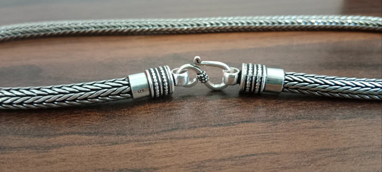 7mm Woven Snake Necklace