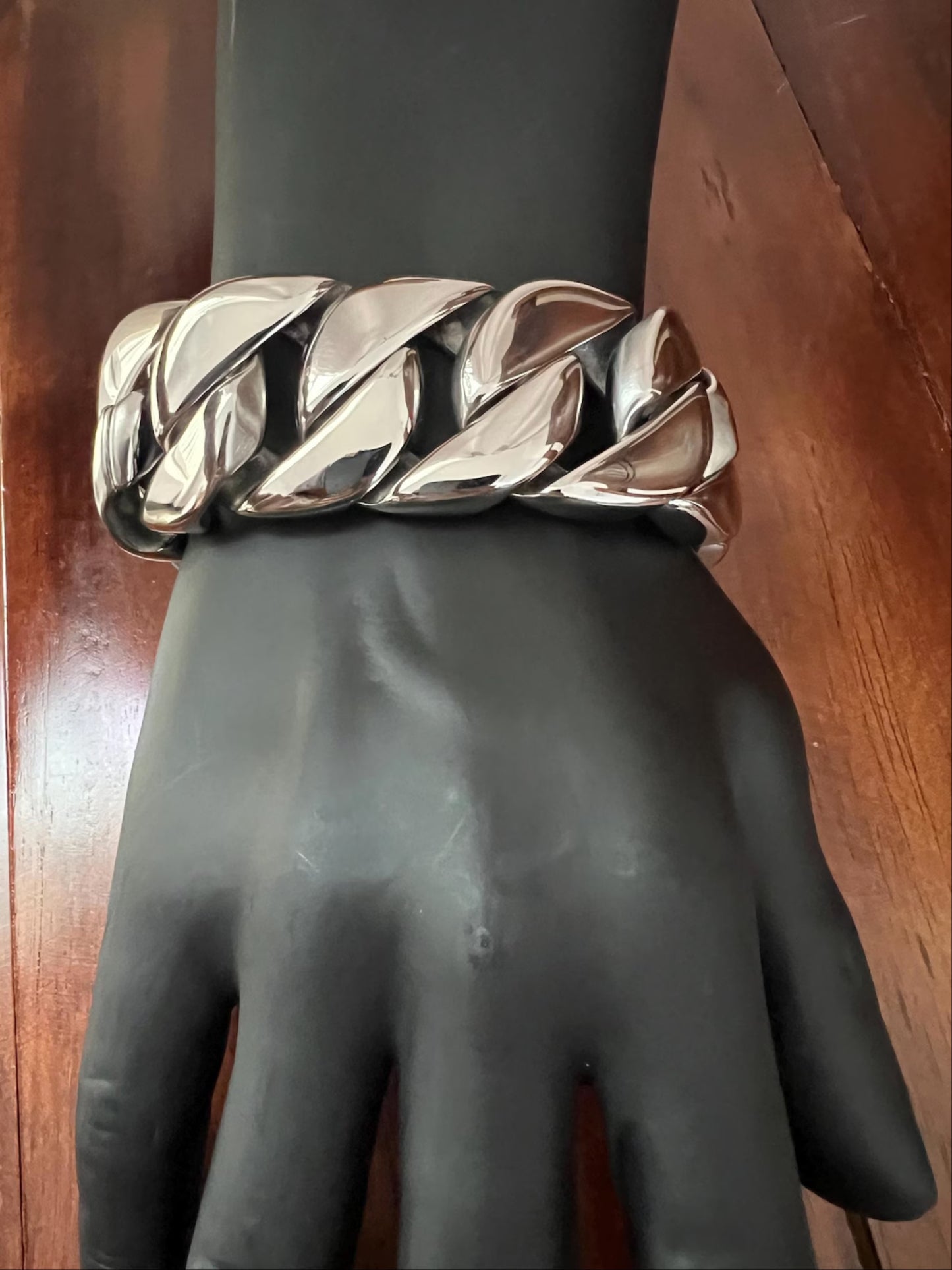 Mens 925 Sterling Silver Cuban Curb Link Chain Bracelet