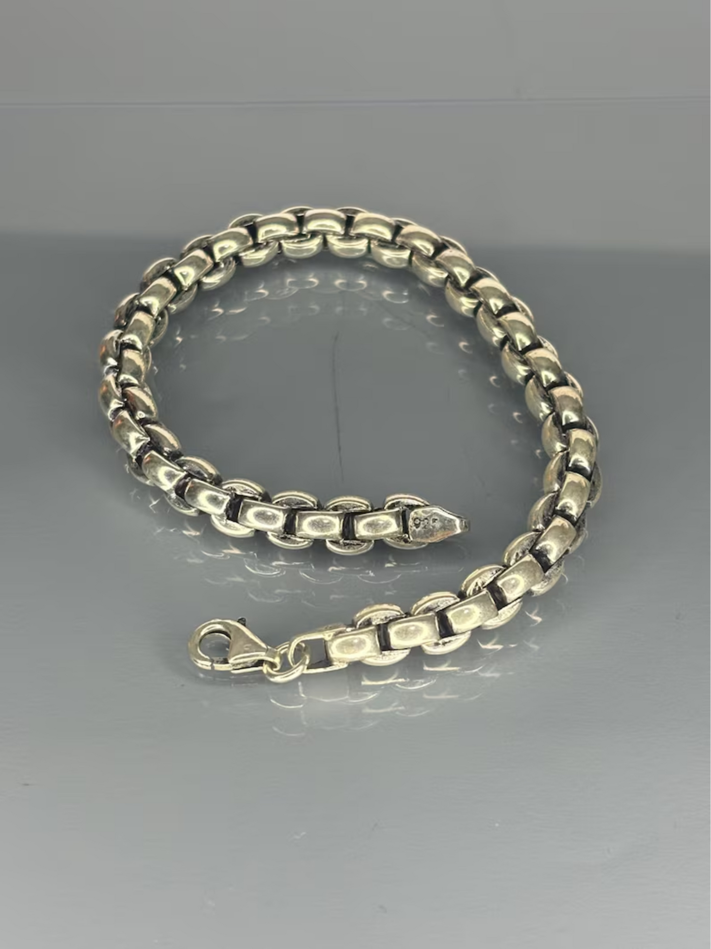 Men's Silver Braided Bracelet