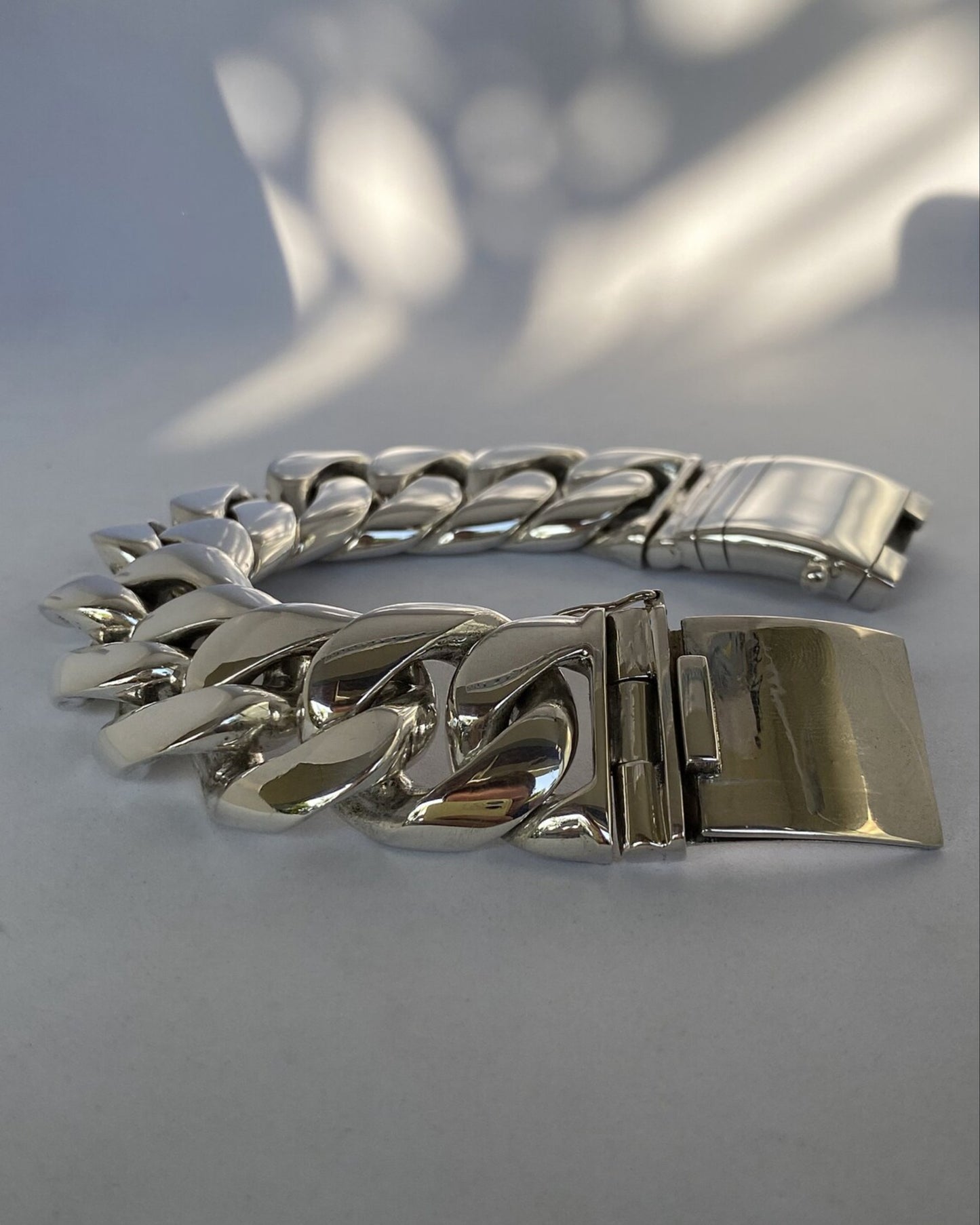 Men's Heavy Cuban Curb Link Chain - Big Chunky Bracelet