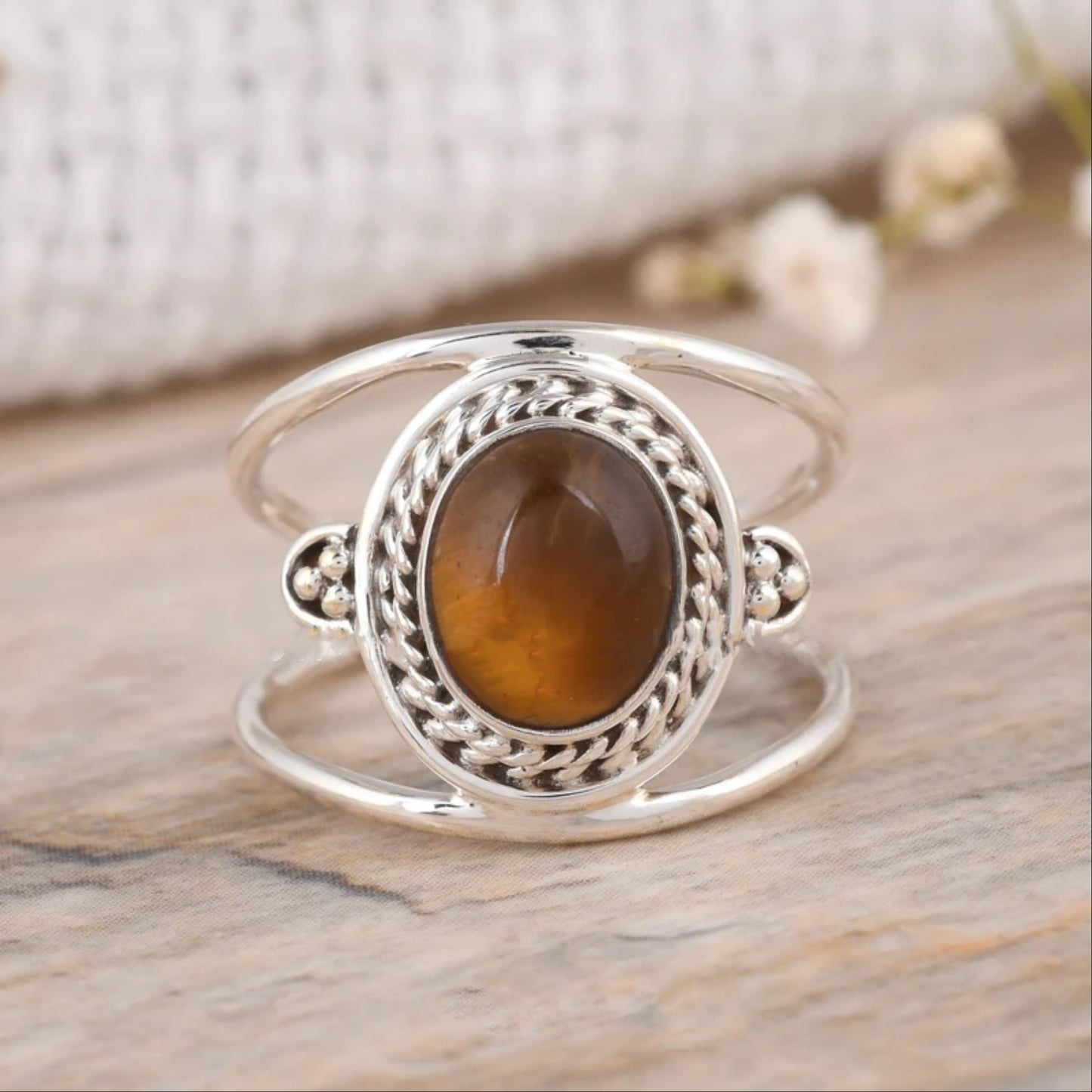925 Sterling Silber Ring Onyx