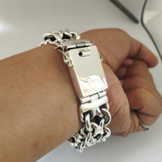 Unique, Heavy, SilverBracelet 20mm