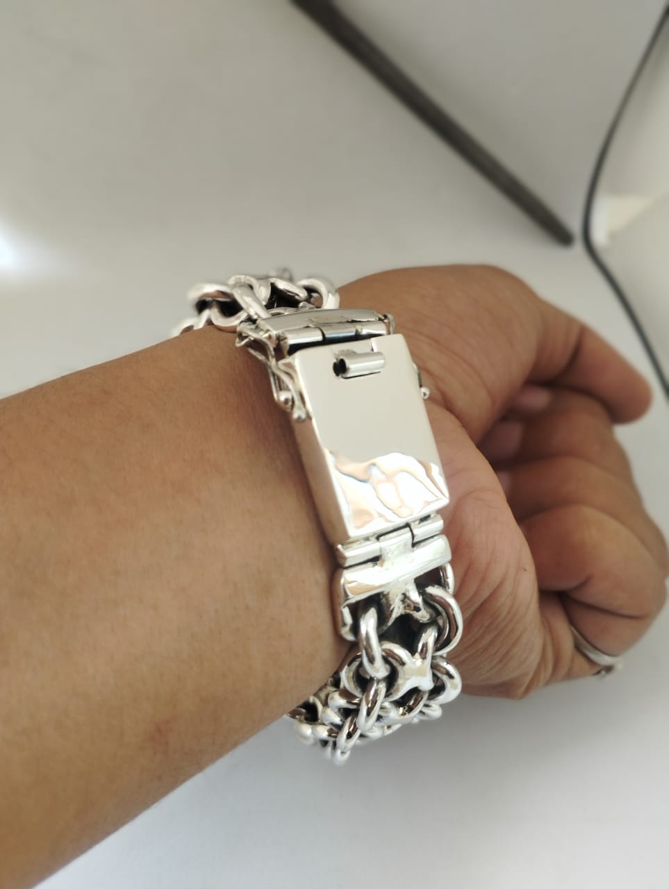 Men's Massive Solid Chunky Bracelet
