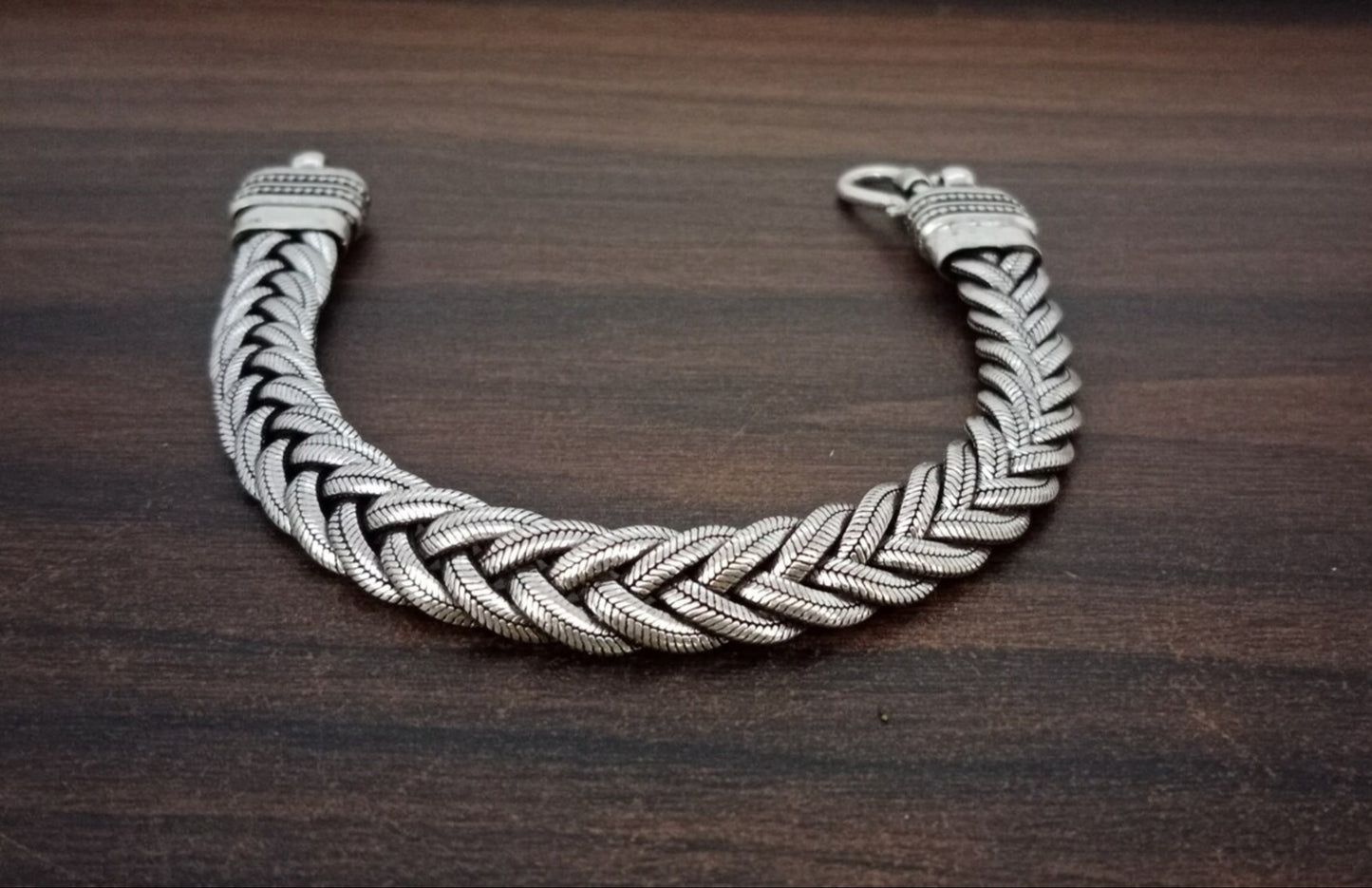 Braid Bracelet - Weave chain bracelet | Men's Silver Bracelet,