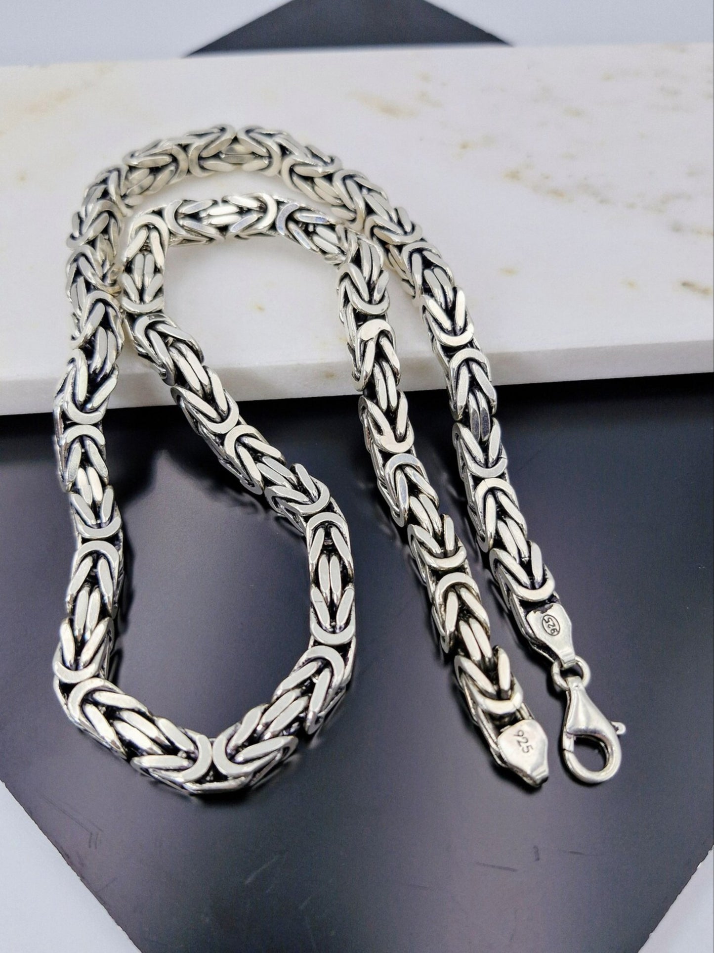 chain heavy byzantine link men 8mm