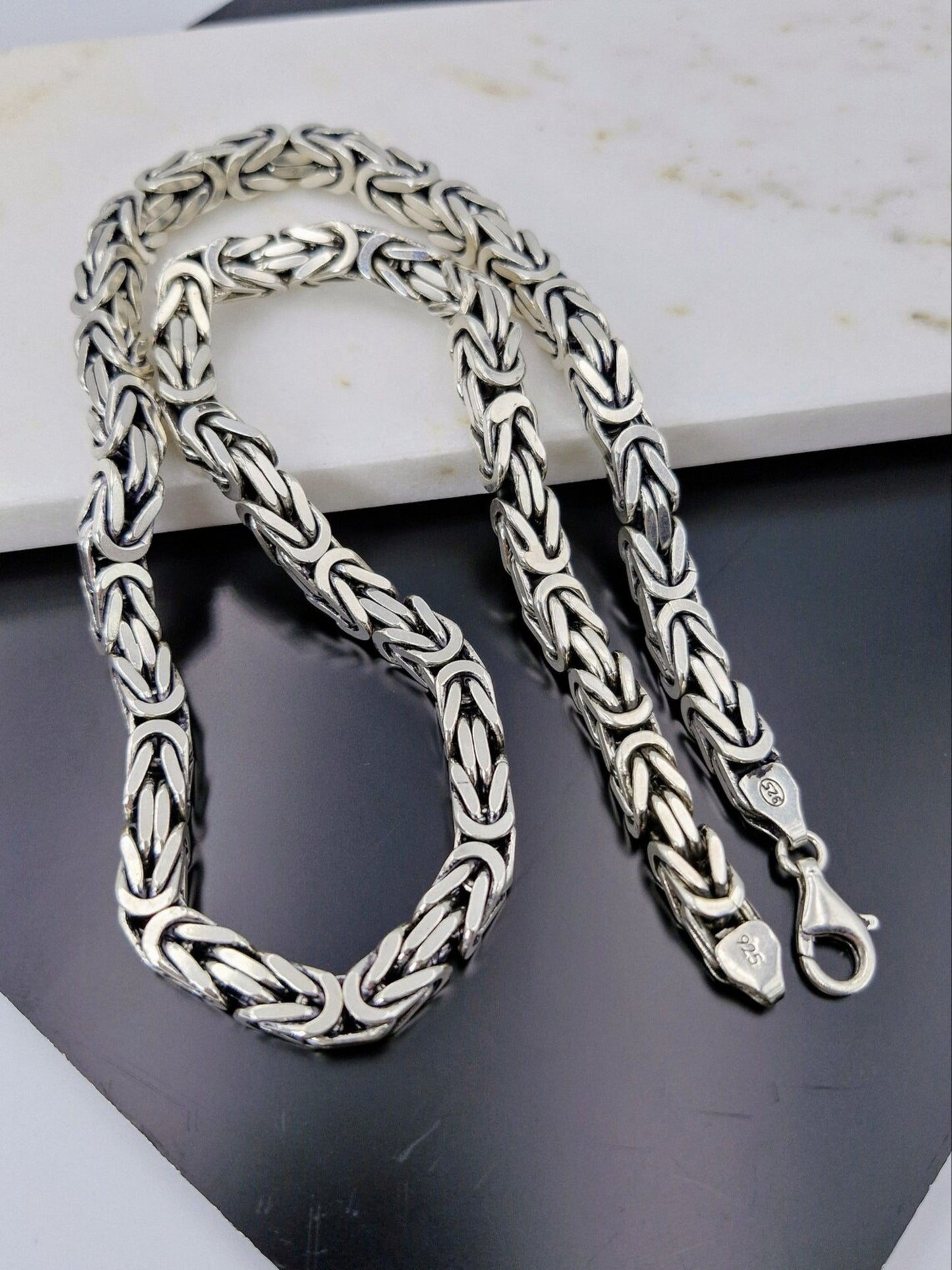 chain heavy byzantine link men 8mm