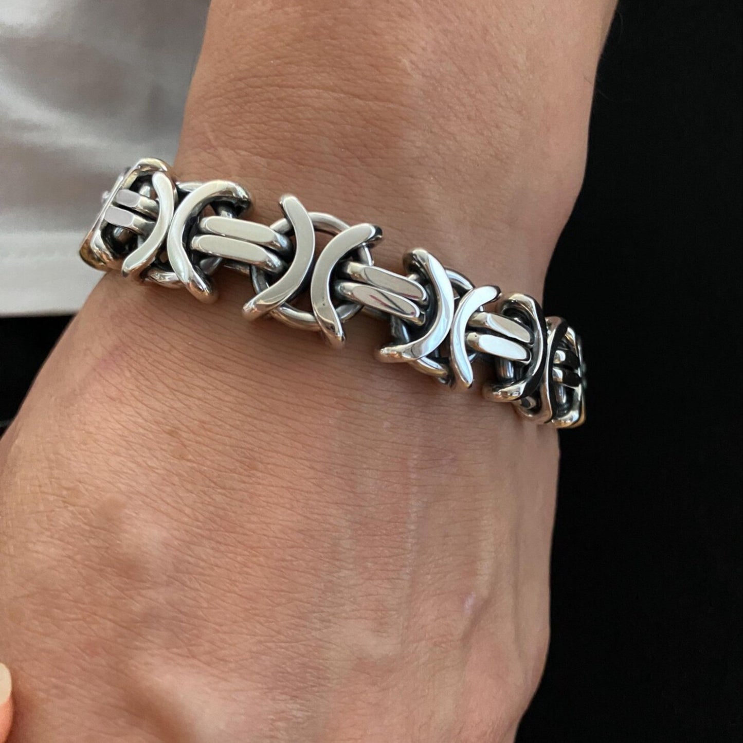 heavy chunky bracelet- thick bracelet for him