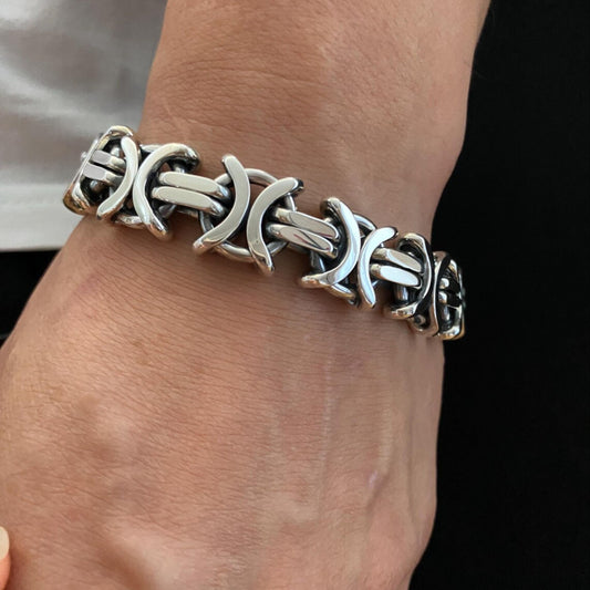 heavy chunky bracelet- thick bracelet for him