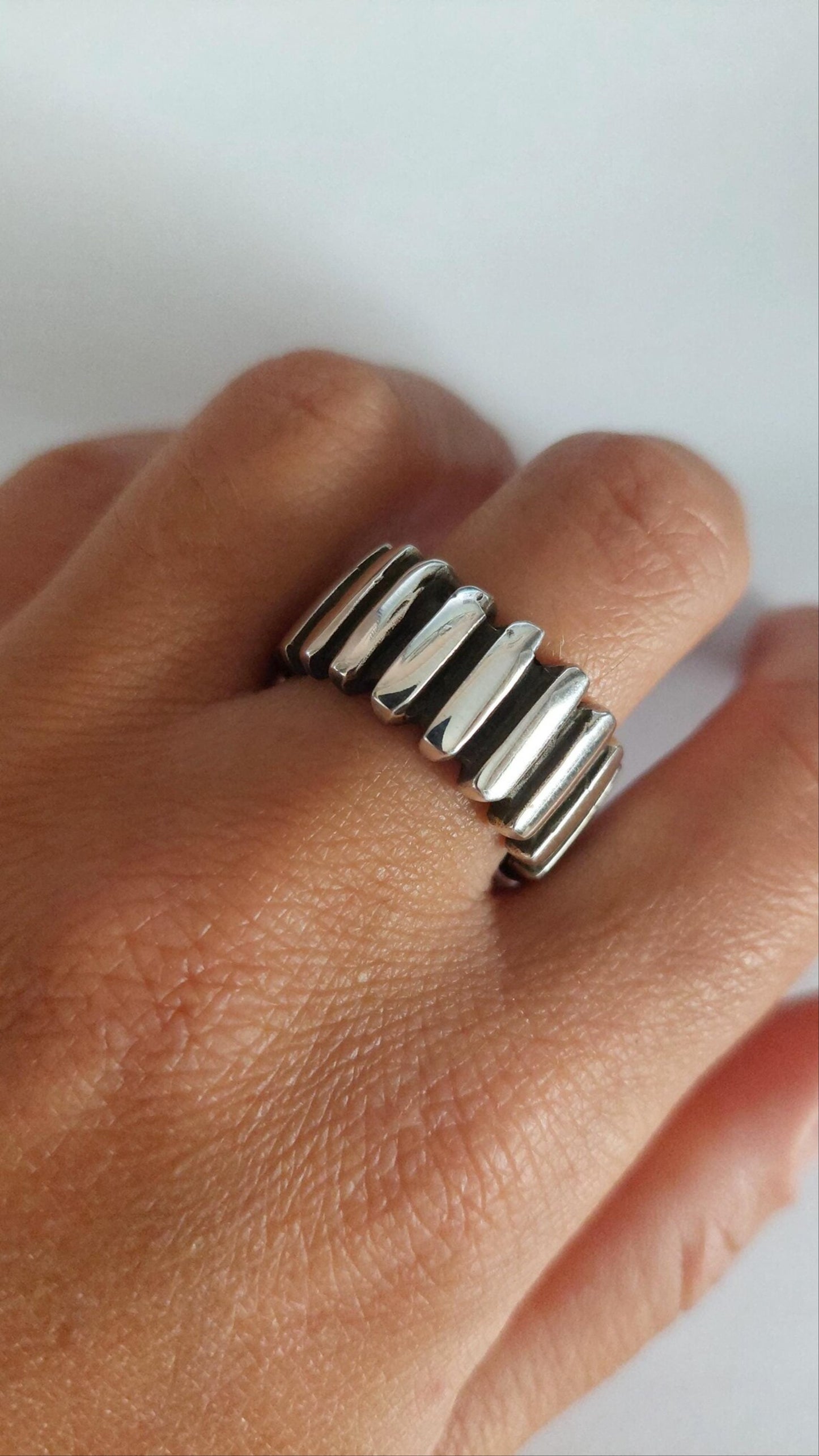 Chunky Silver Band Ring