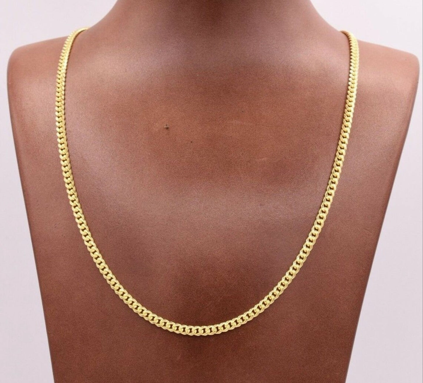 14k Gold Curb Link Chain Necklace