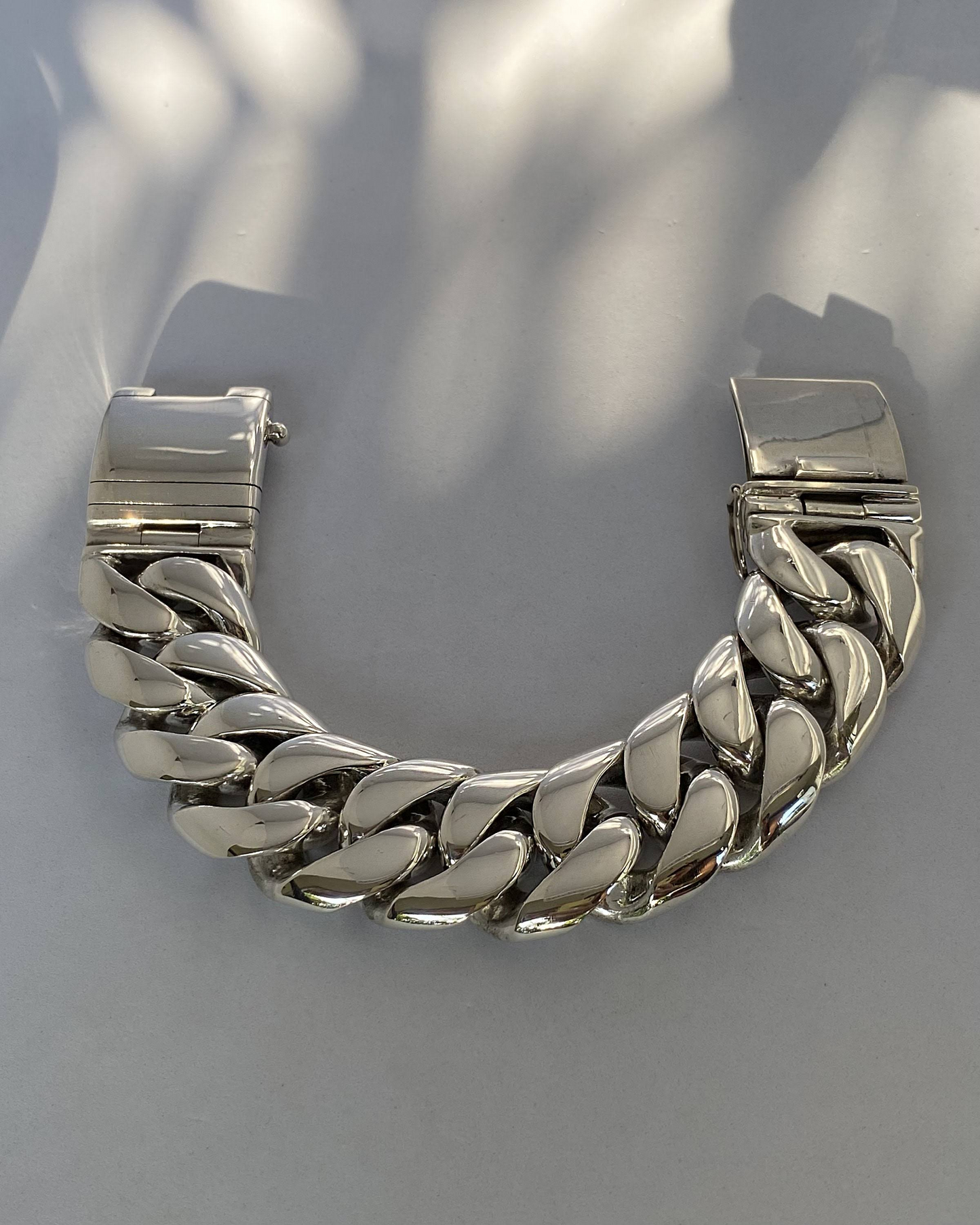 Men's Heavy Cuban Curb Link Chain - Big Chunky Bracelet