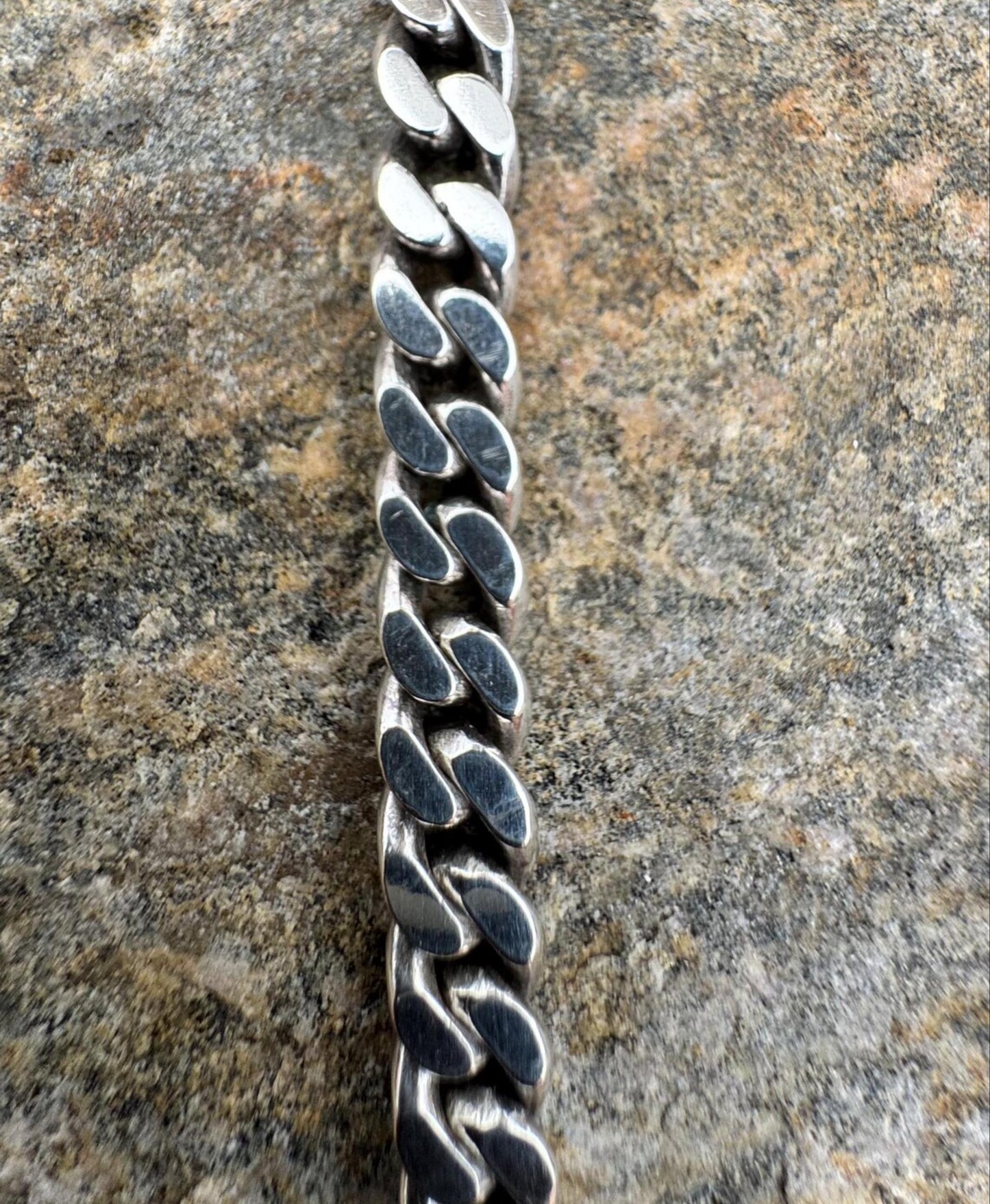 925 Silver Cuban Link Chain Men CURB21