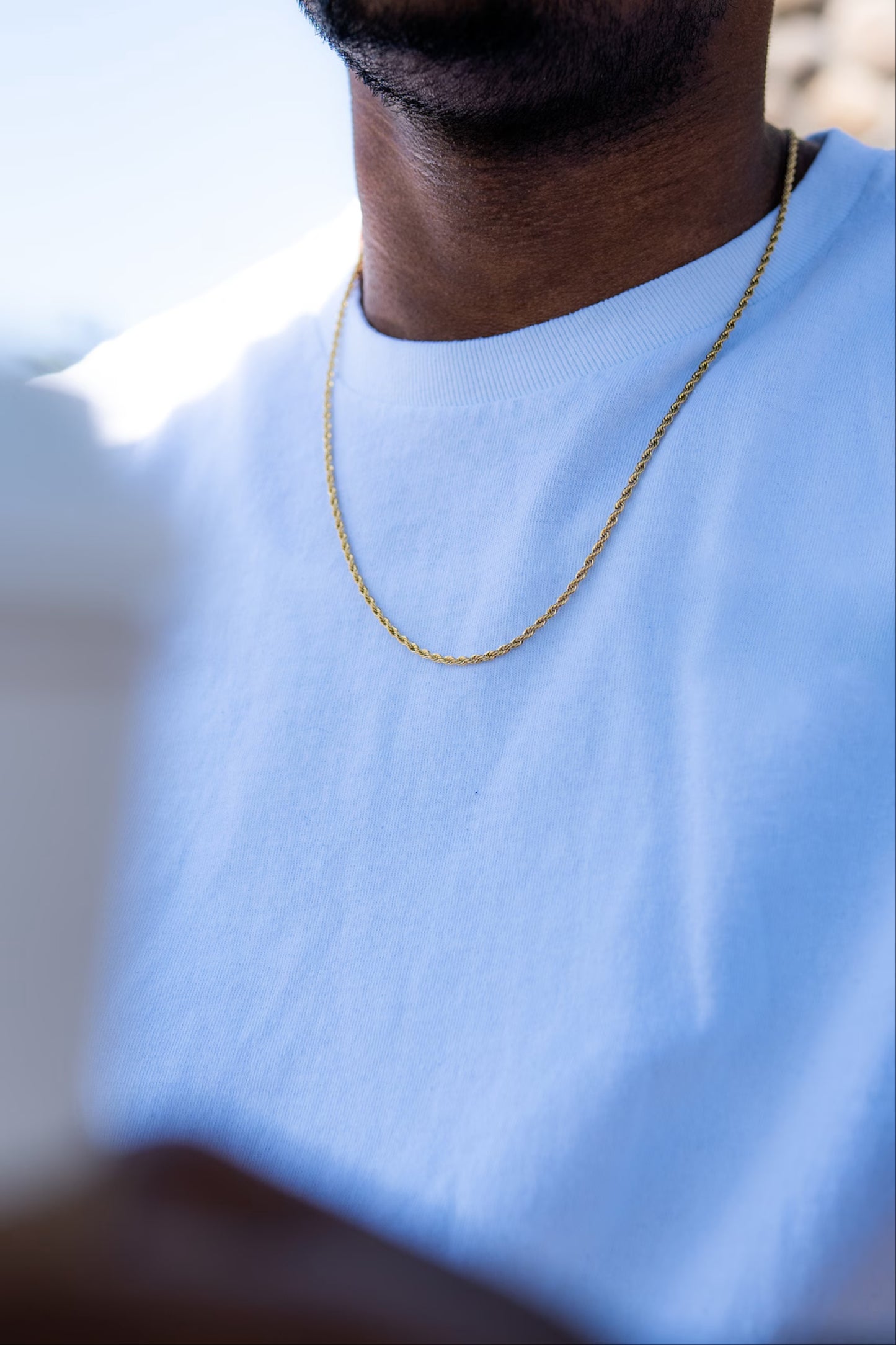 Men's 14K Gold Rope Chain