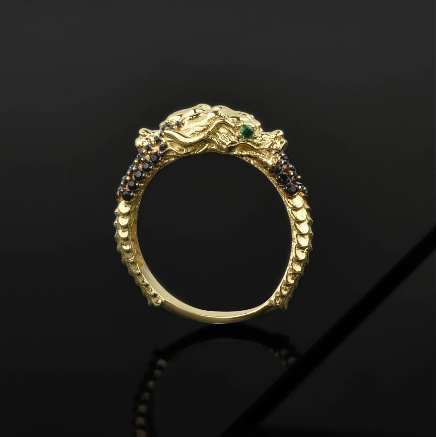 Dragon Men Ring 18k Gold