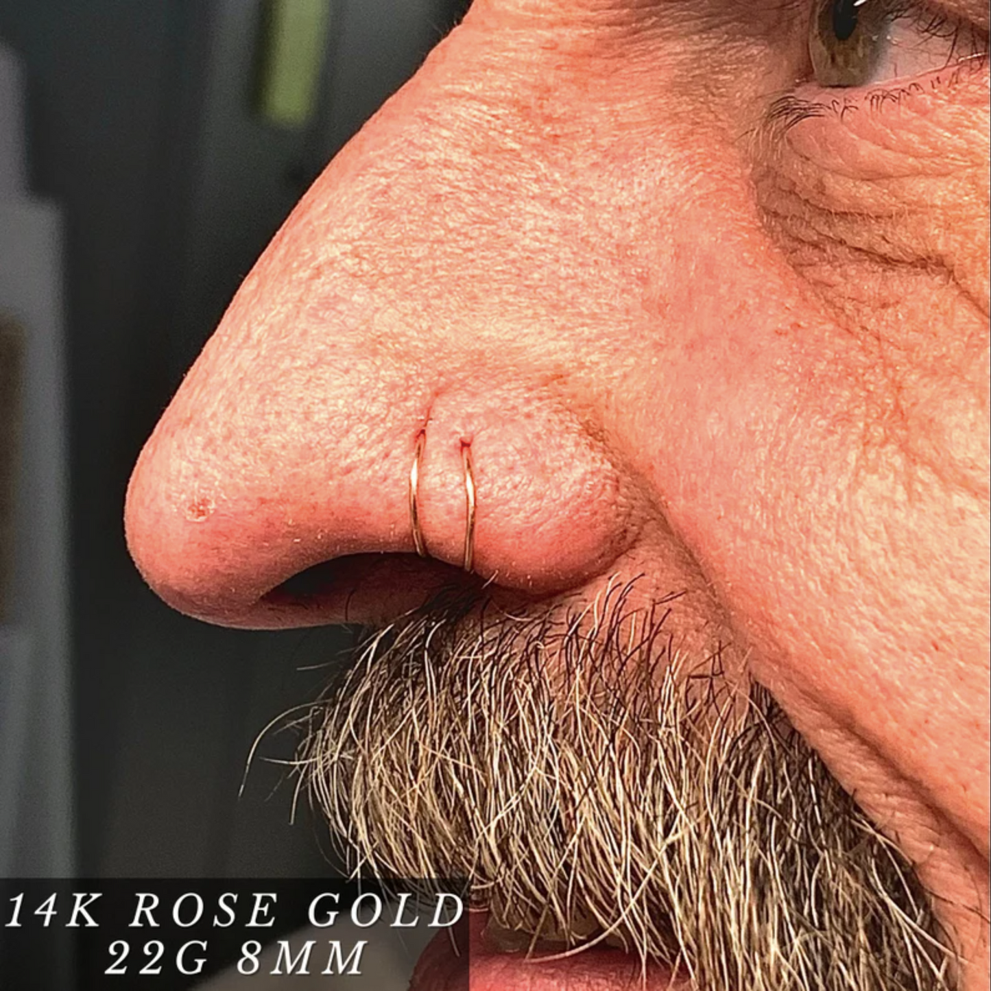 18K Gold Nose Hoop