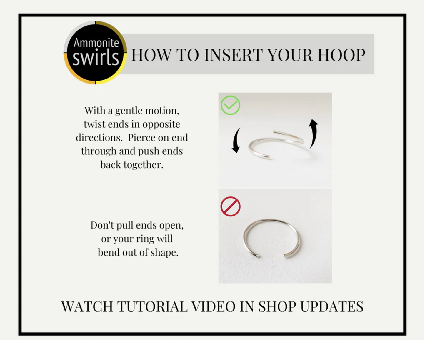 18K Gold Nose Hoop