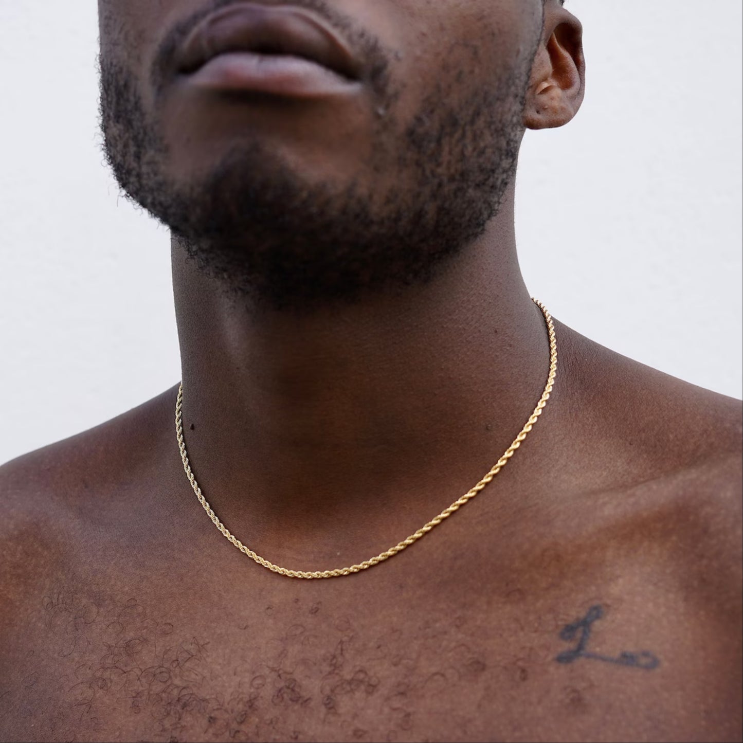 Men's 14K Gold Rope Chain
