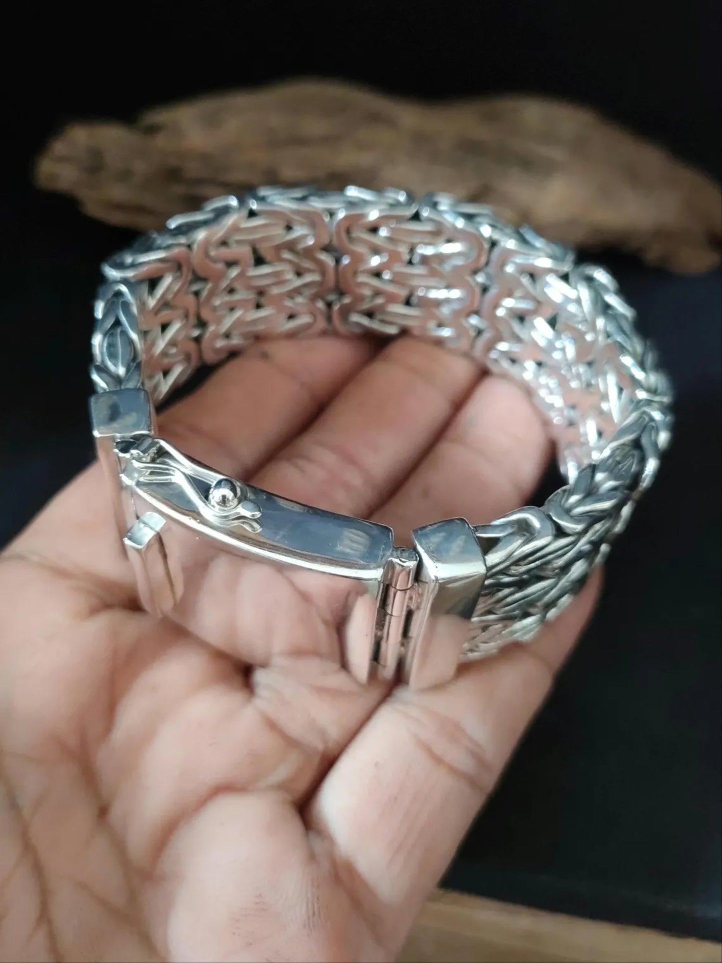30mm" 925 silver Bracelet Men
