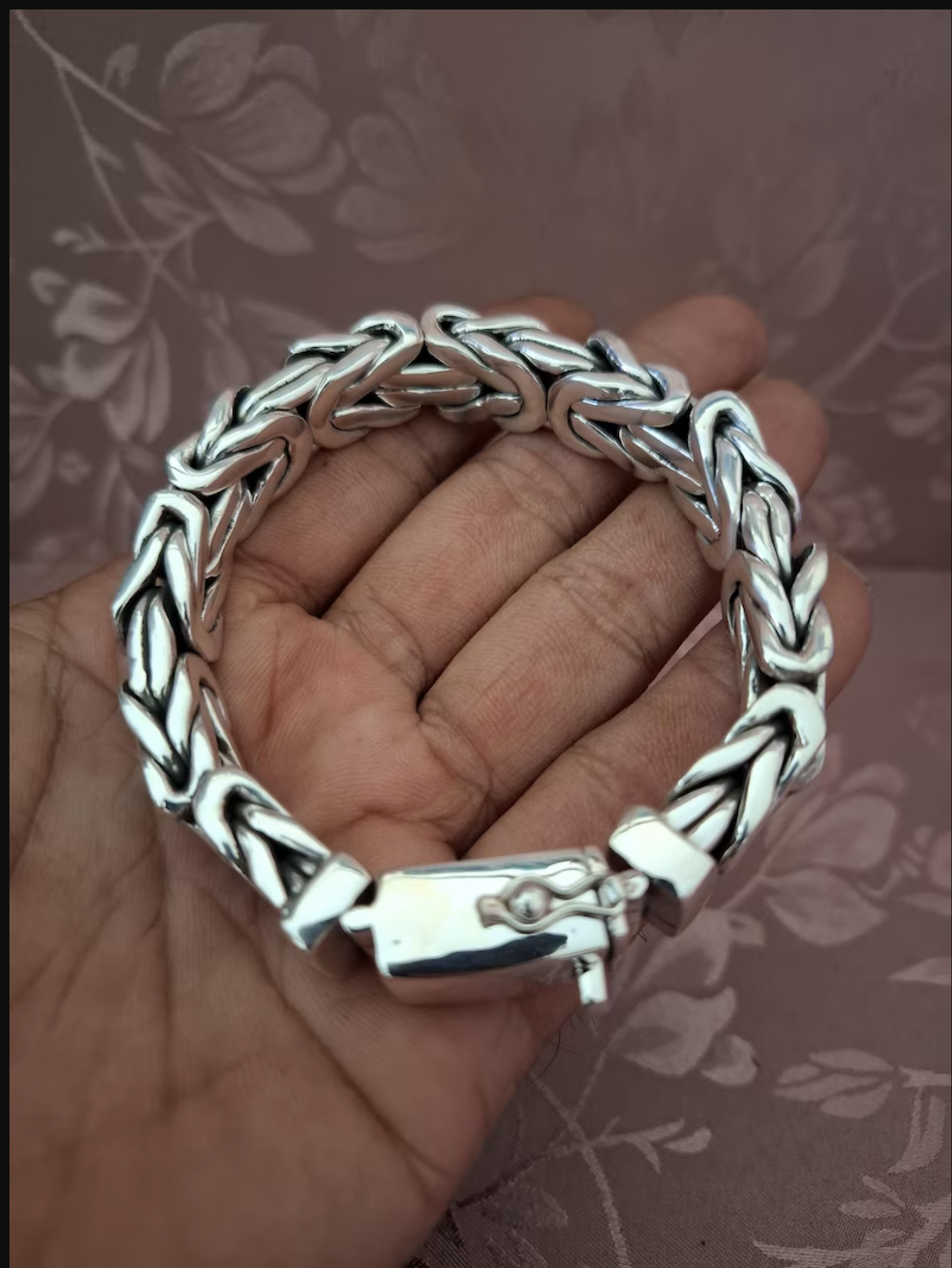 Heavy 925 Sterling Silver Bracelet Men's