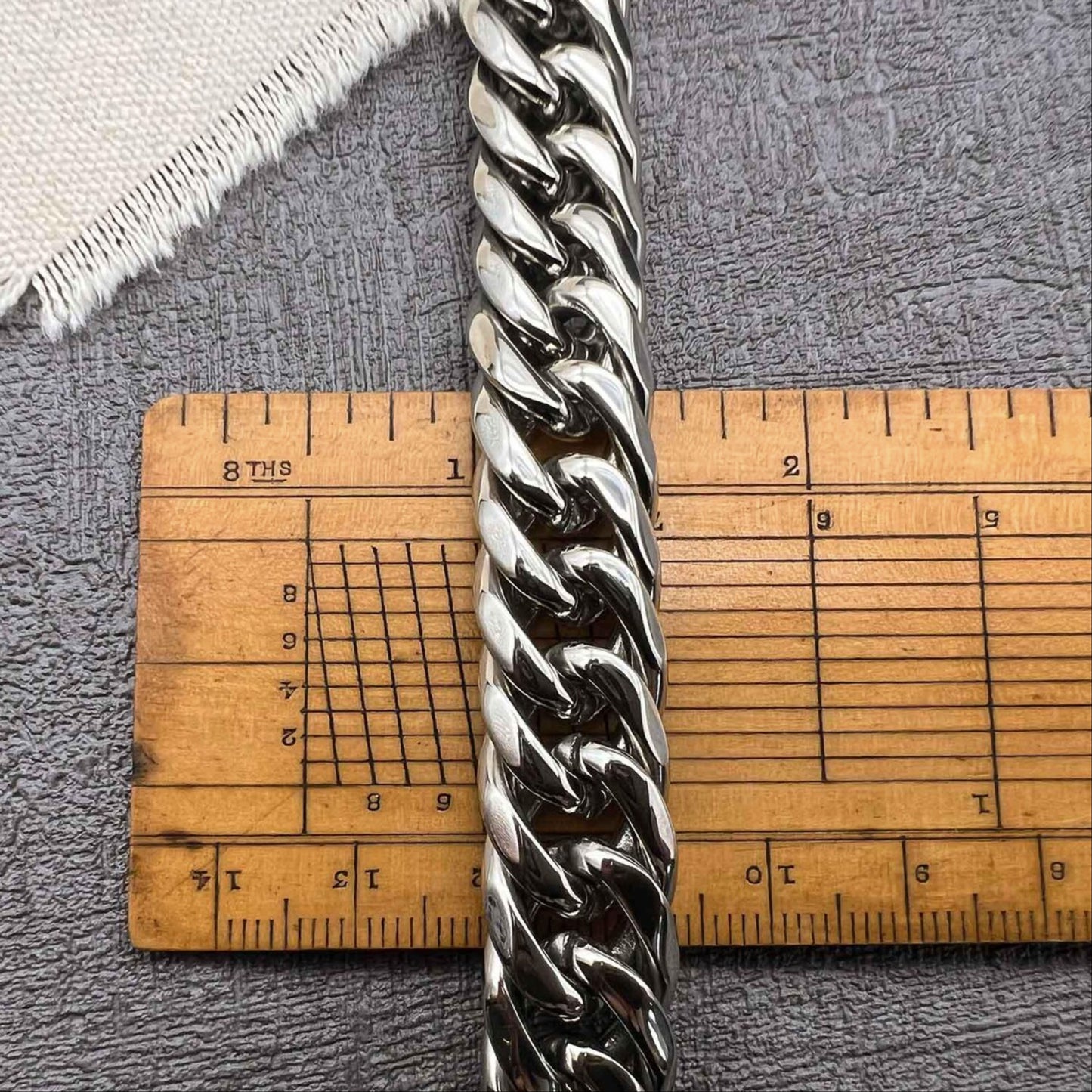 heavy 925 silver men bracelet CU7S