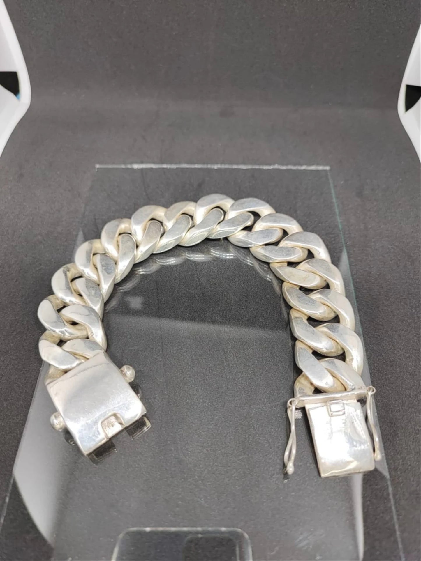 9" Heavy Men's Miami Cuban Curb Chain Bracelet – Solid 925 Sterling Silver, 230g