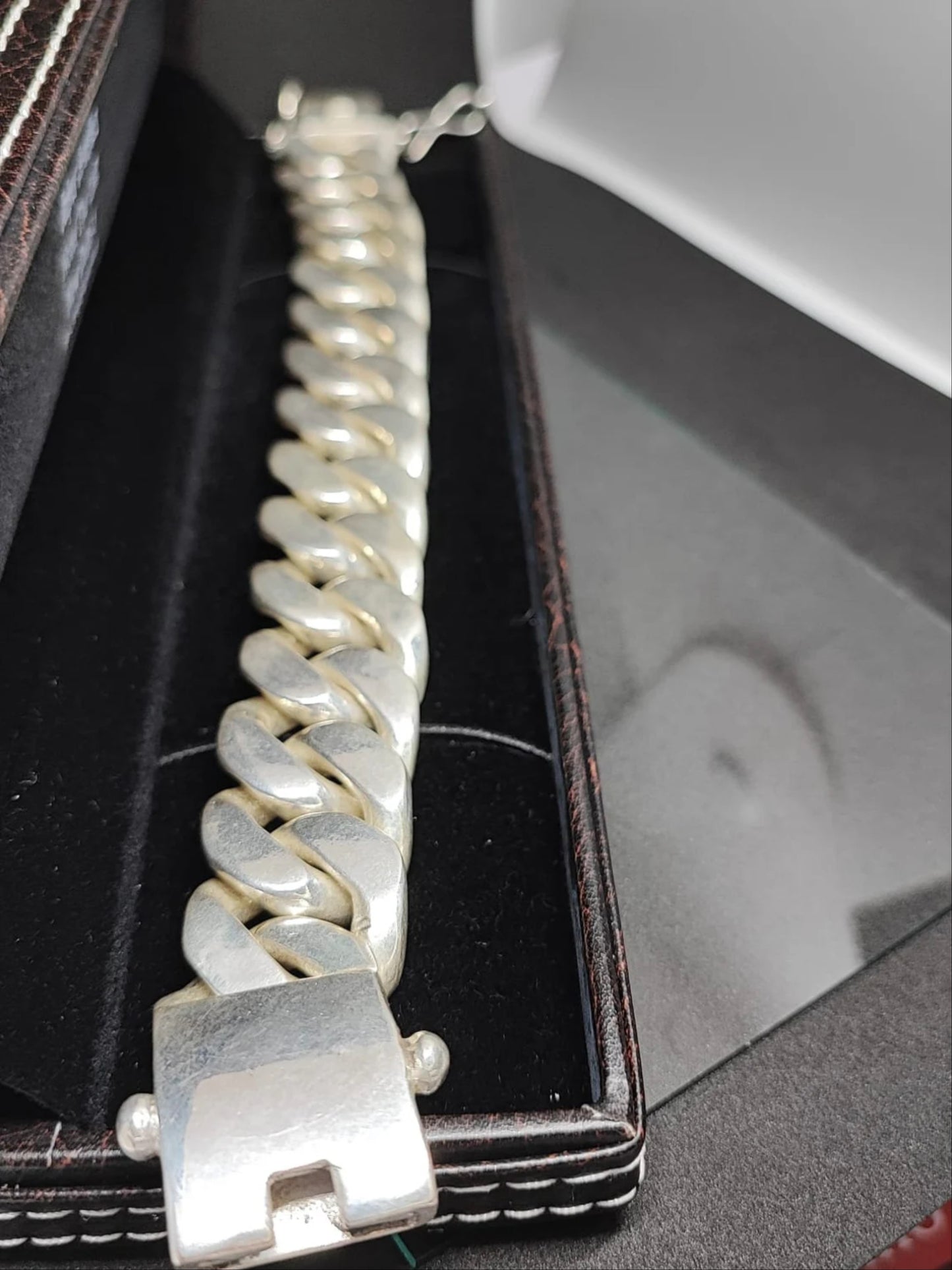 9" Heavy Men's Miami Cuban Curb Chain Bracelet – Solid 925 Sterling Silver, 230g