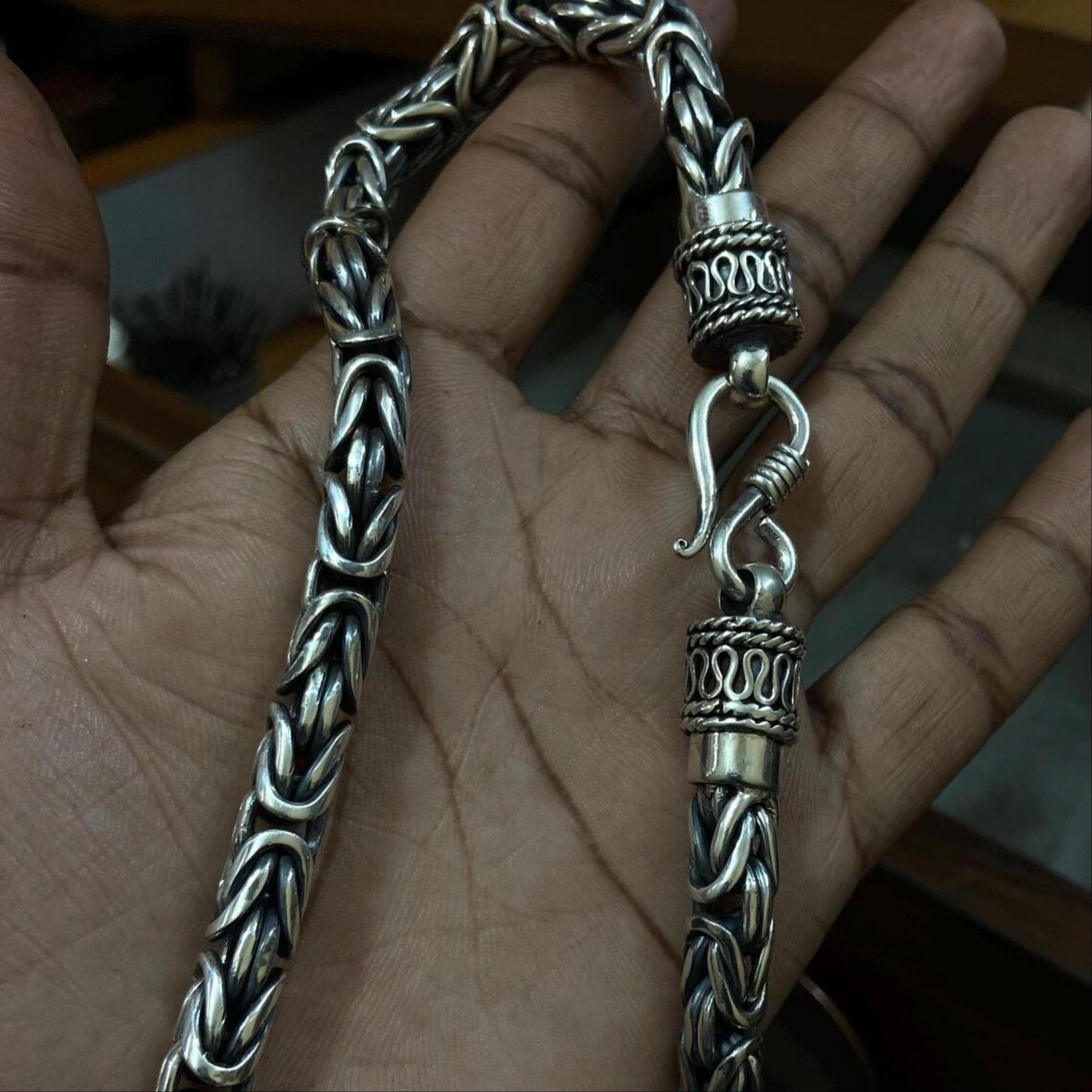 Heavy chain men 925 silver CU43
