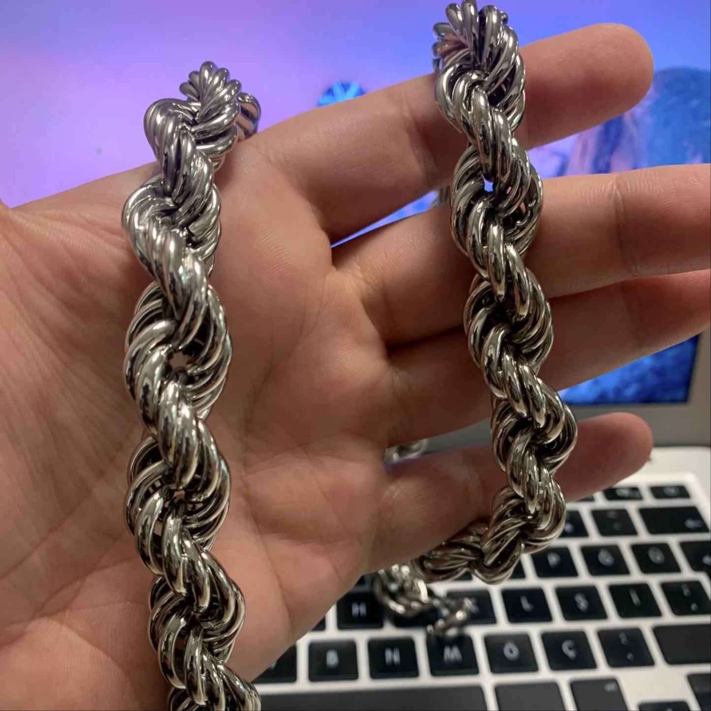 Heavy Rope Chain Necklace