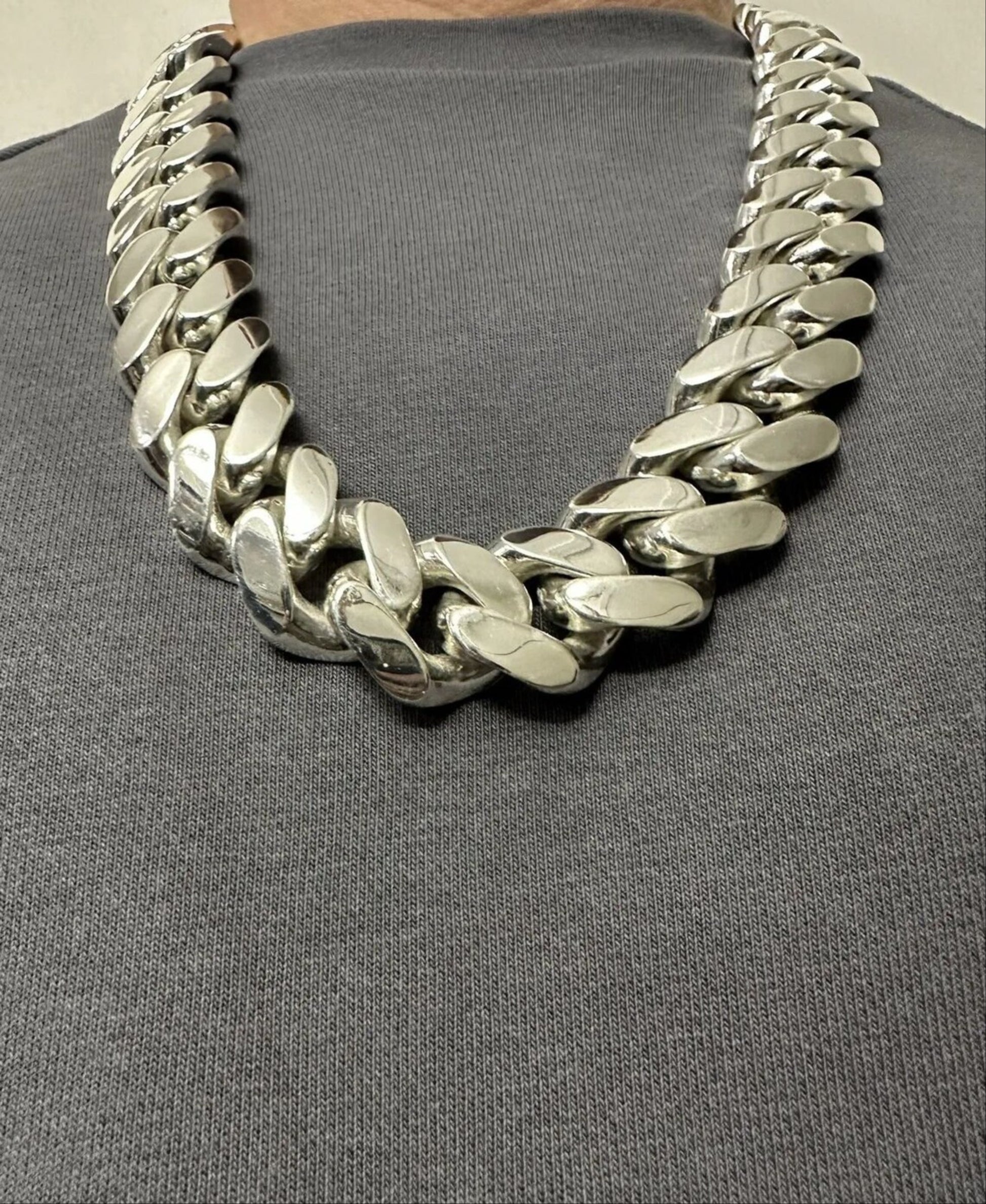 heavy big link chain necklace 35oz - 1kg necklace men