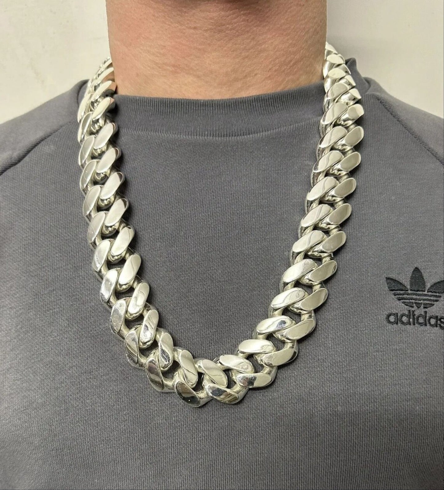 Miami Cuban Curb Link Chain Necklace 36oz - 925 Silver 1kg Necklace