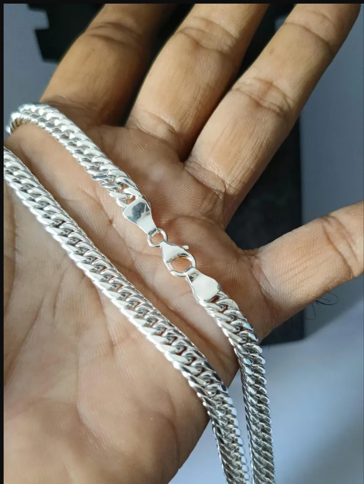 Curb Link 925 Sterling Silver Chain Necklace