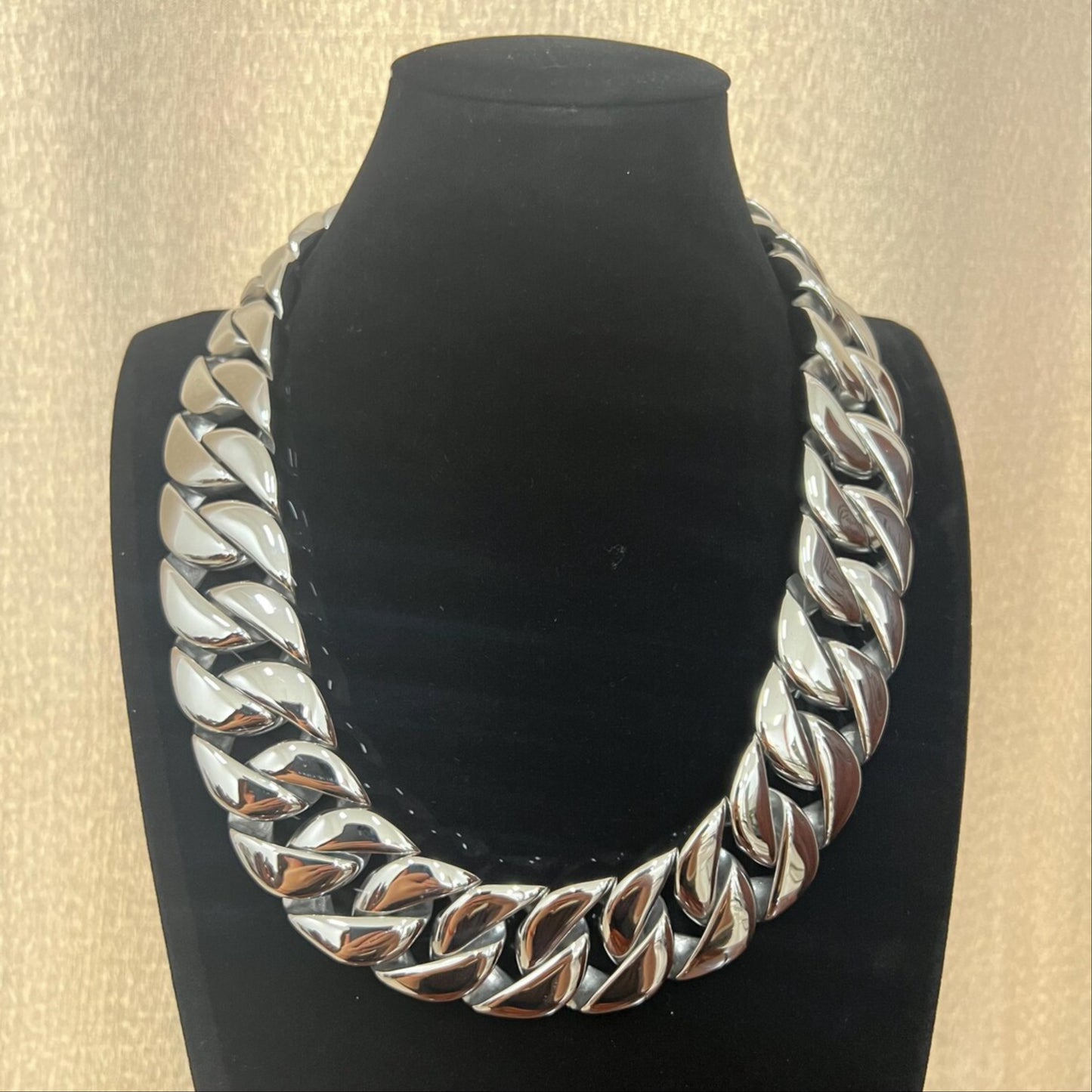 heavy duty necklace - big 925 silver necklace - gift necklace