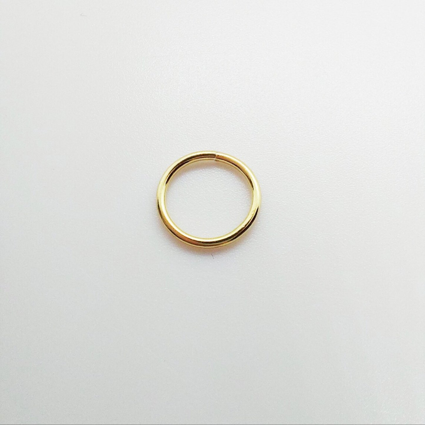 Mens Hoop 18k Gold Earrings - Lip Ring - tiny helix hoop