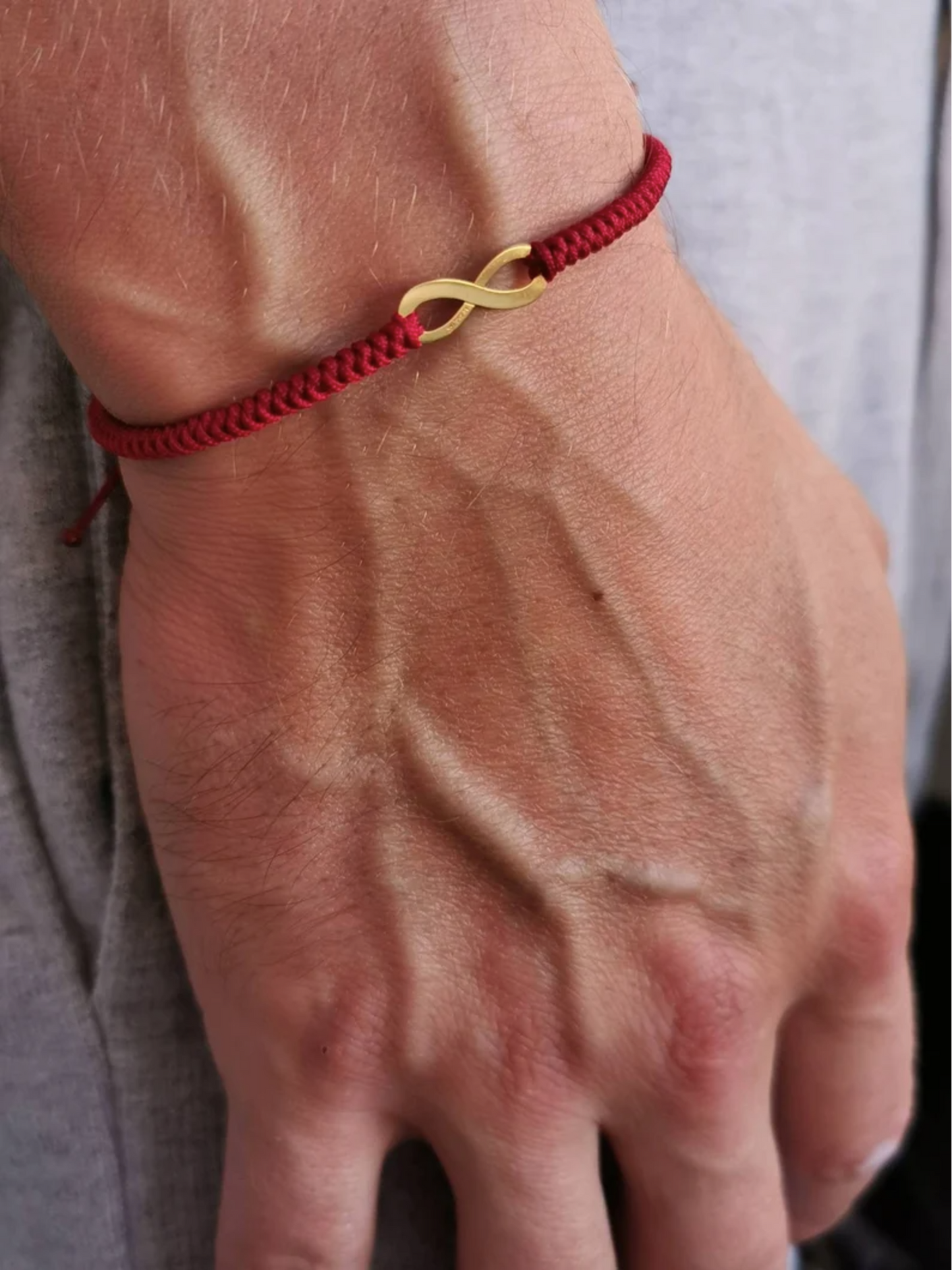 Infinity Herrenarmband - 18 Karat Gold Herrengeschenk