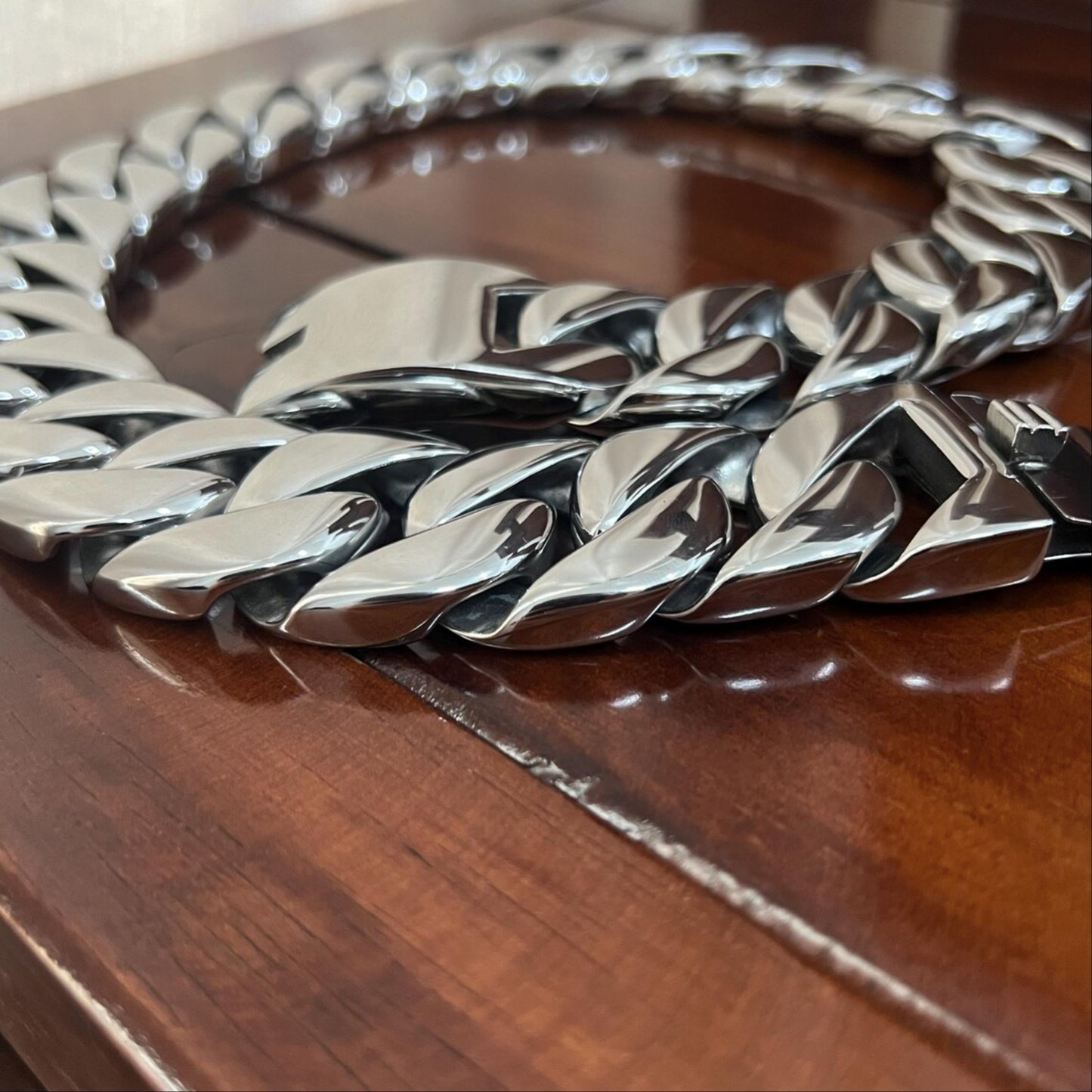 heavy duty necklace - big 925 silver necklace - gift necklace
