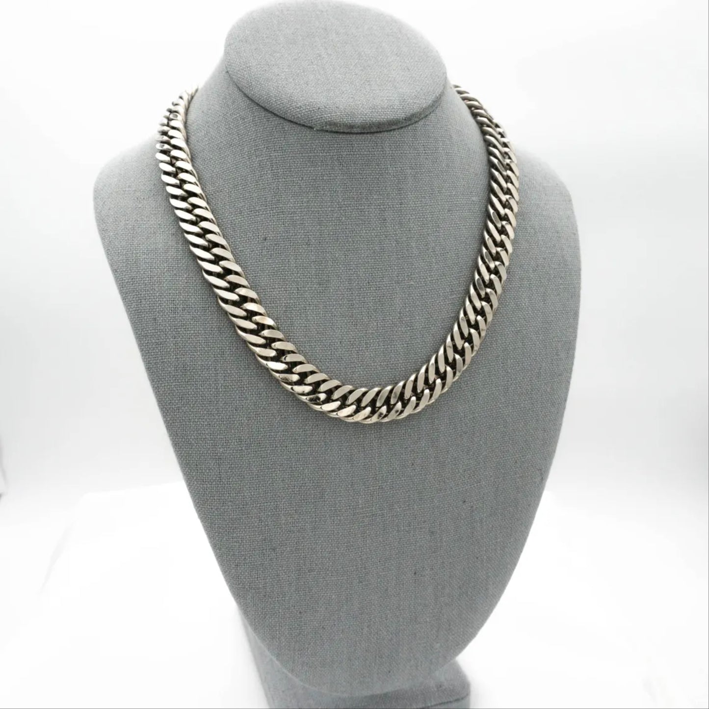 15mm Heavy 925 Silver Curb Chain Chunky