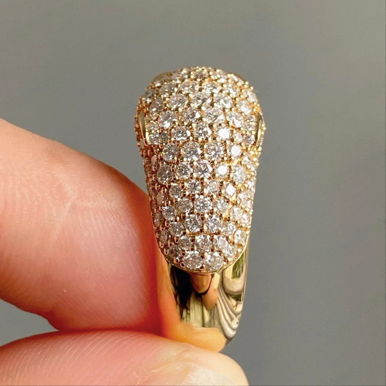 18k Gold Panther Ring Men's
