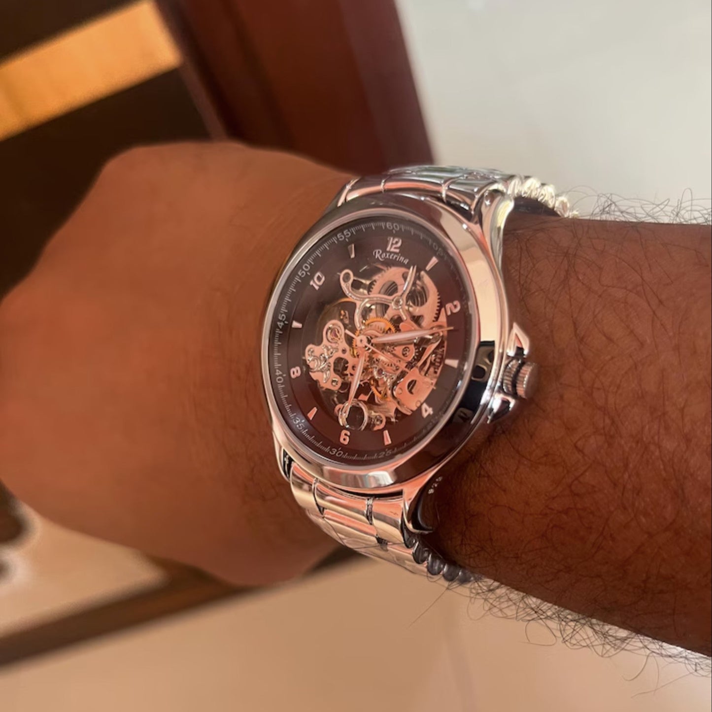 mens silver watch