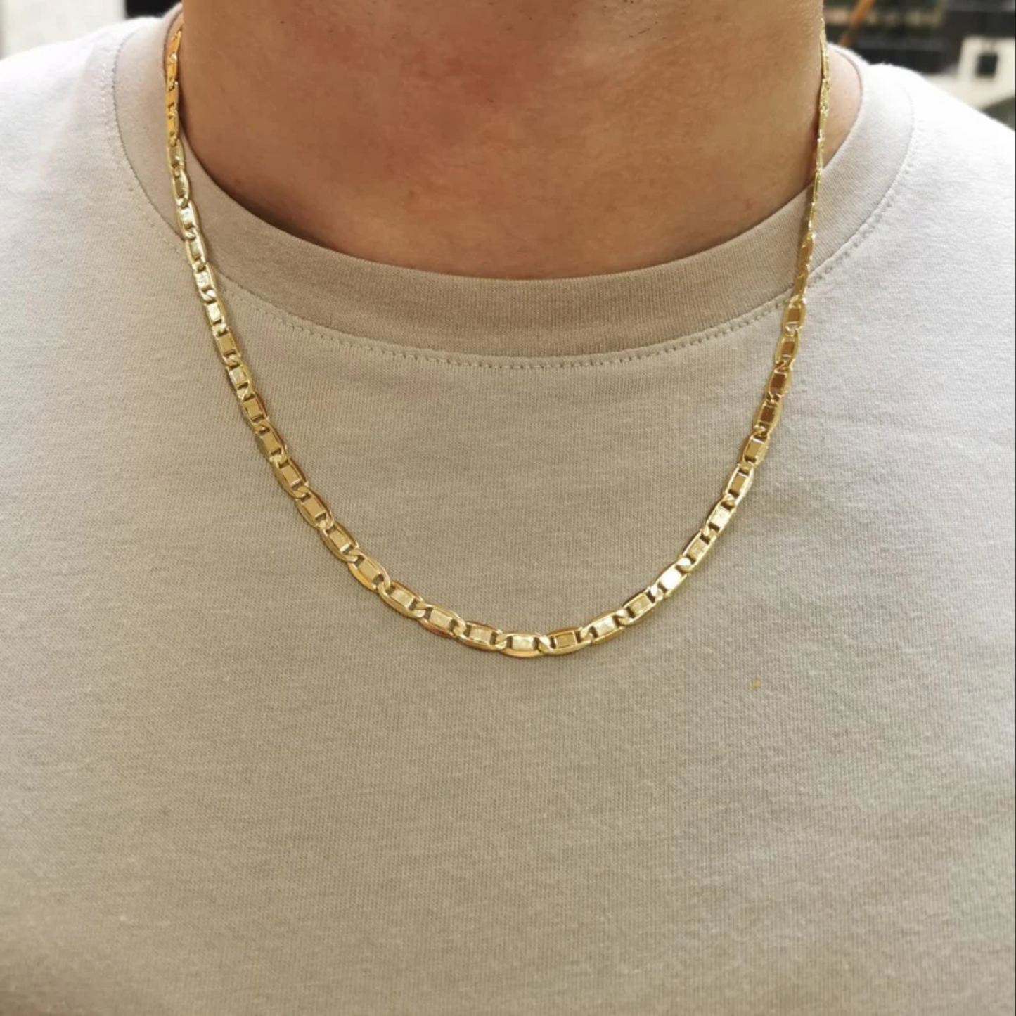 18k Sleek Chain Necklace For Everyday*