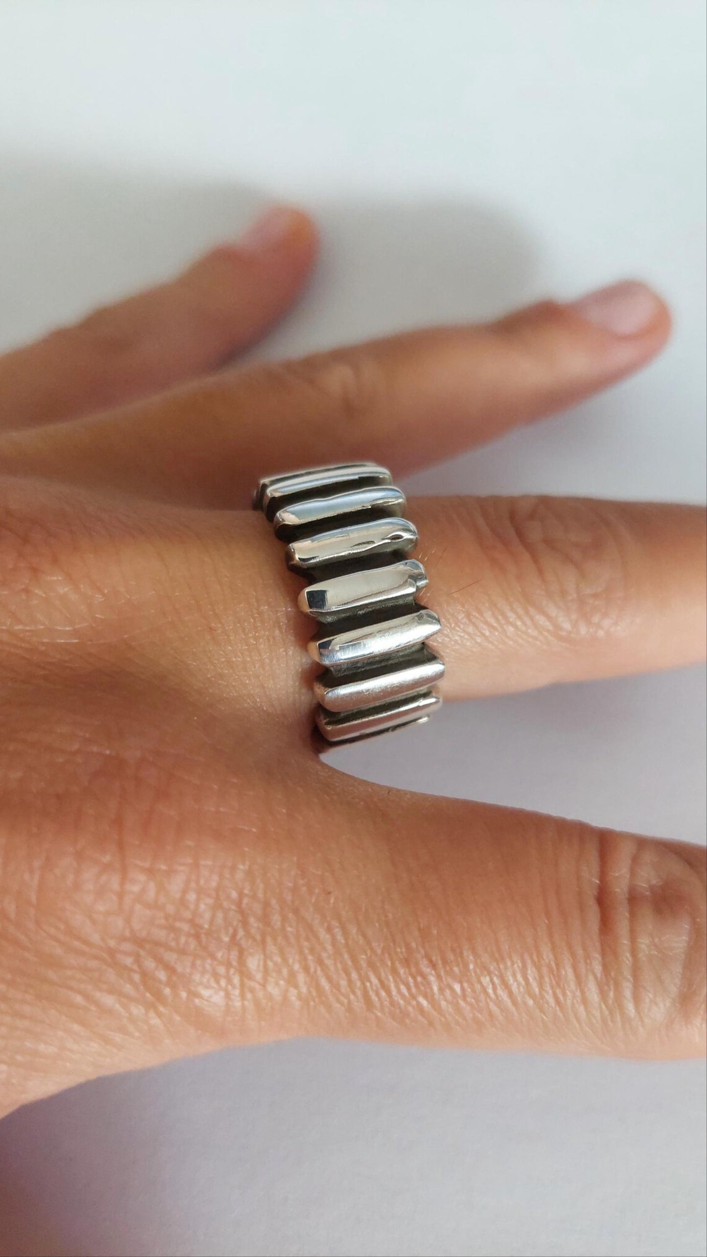 Chunky Silver Band Ring