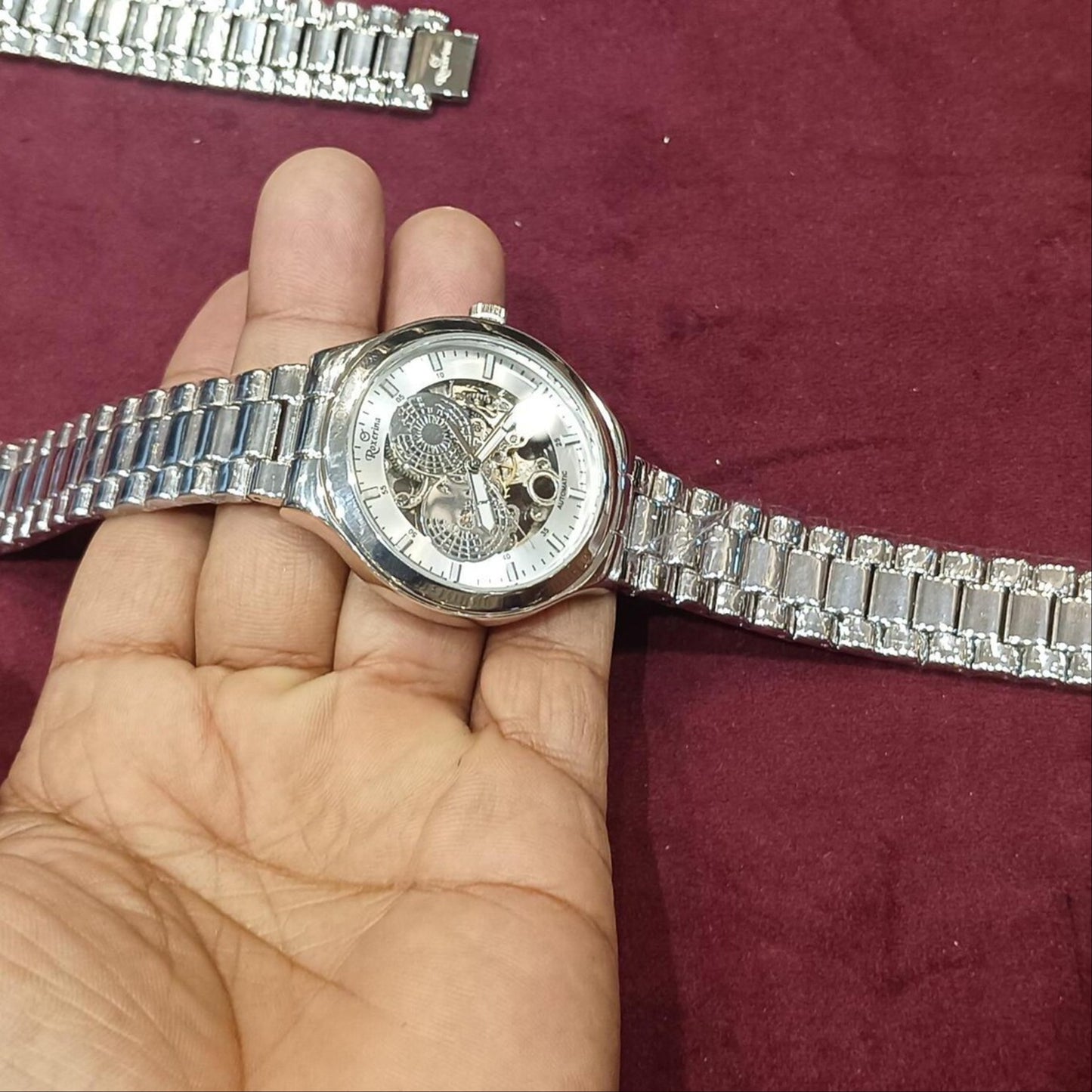 Men's Silver Watch - 925 Silver Automatic Watch