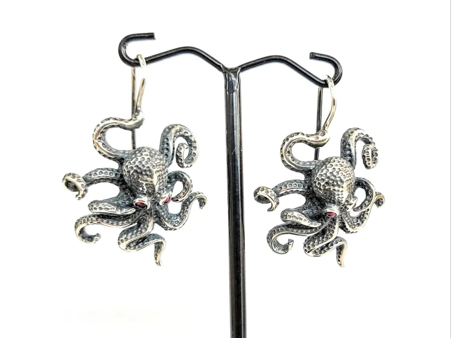 Octopus earrings 925 silver